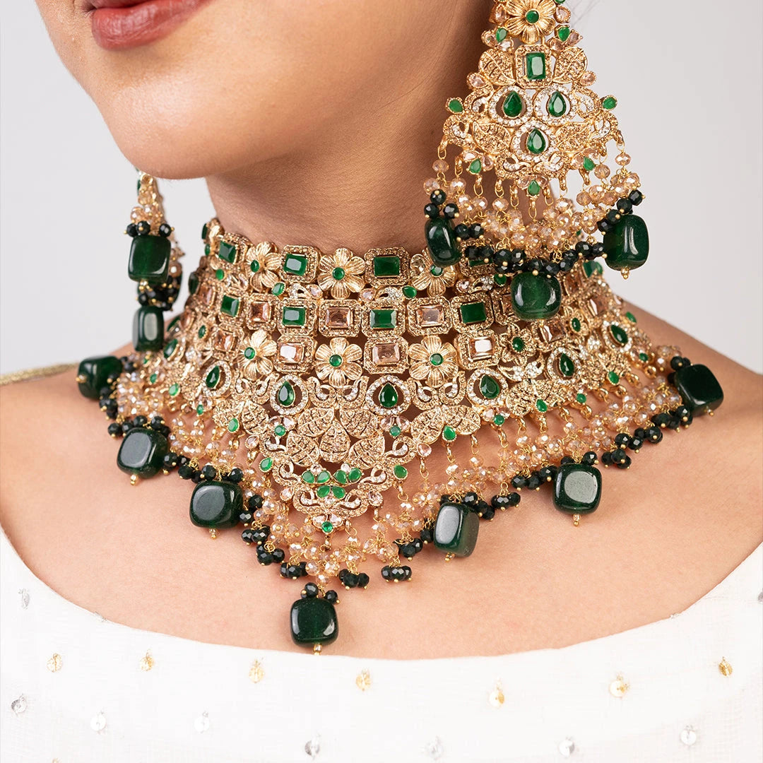 Buy Bridal Jewellery Set Online in Pakistan | jadeno.pk