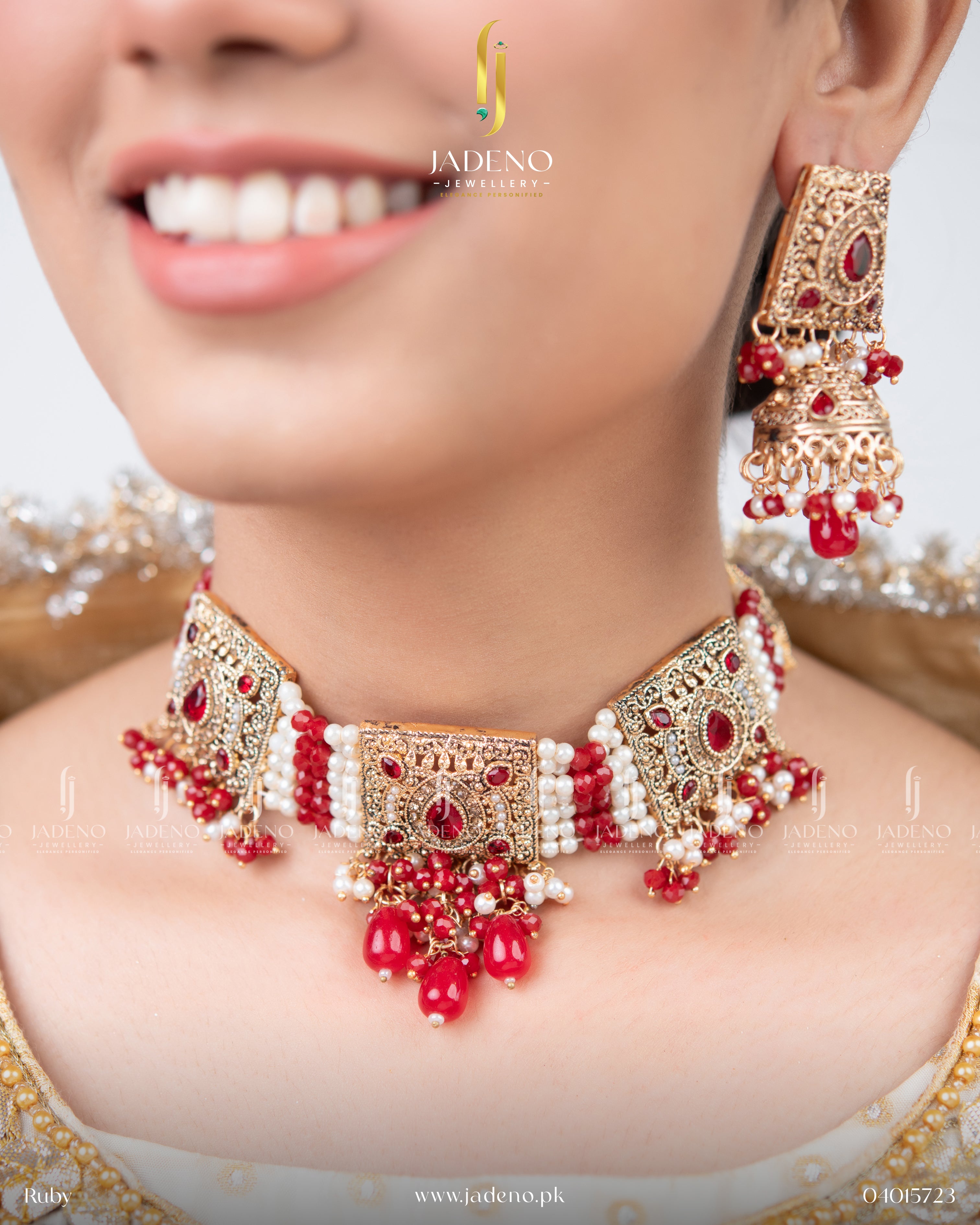 Traditional Rohika Choker Set with Tika