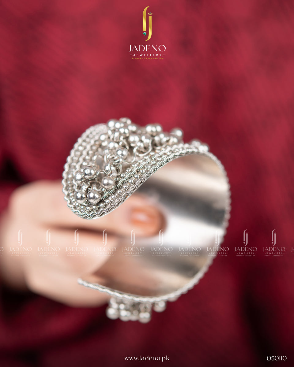 Silver ghungroo bangles online Clearance