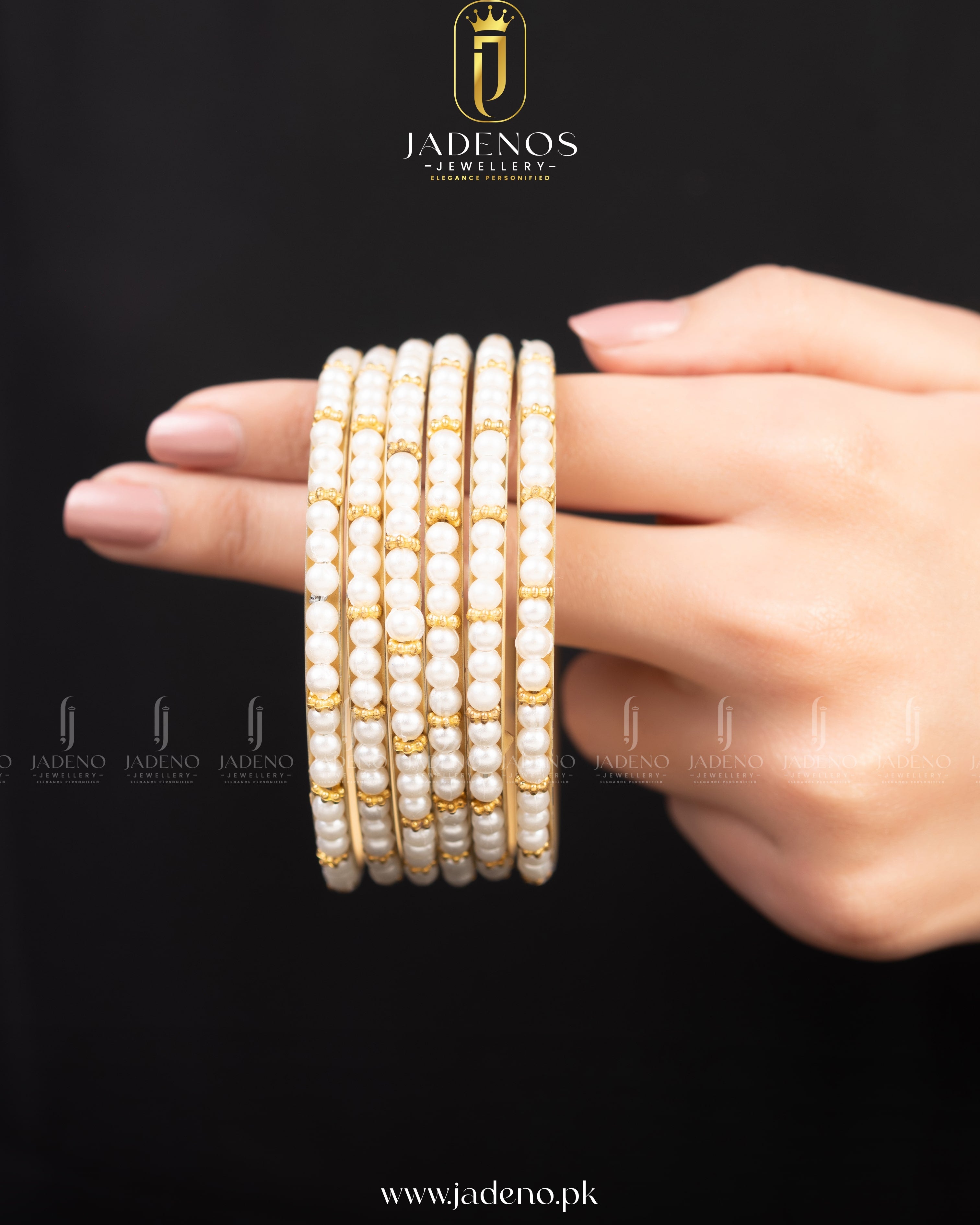 The Nazneen Pearl Bangles- 6 Pieces