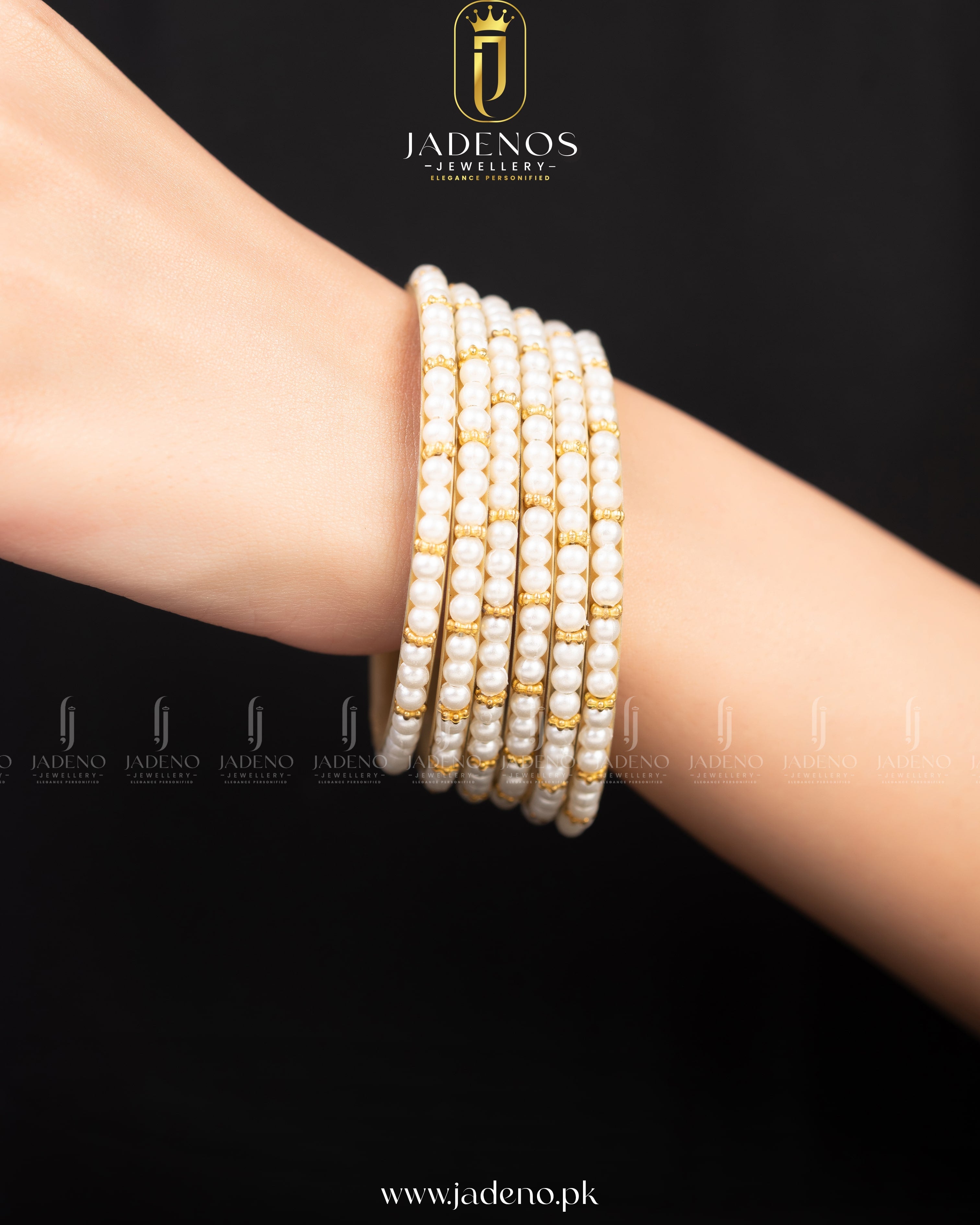 The Nazneen Pearl Bangles- 6 Pieces