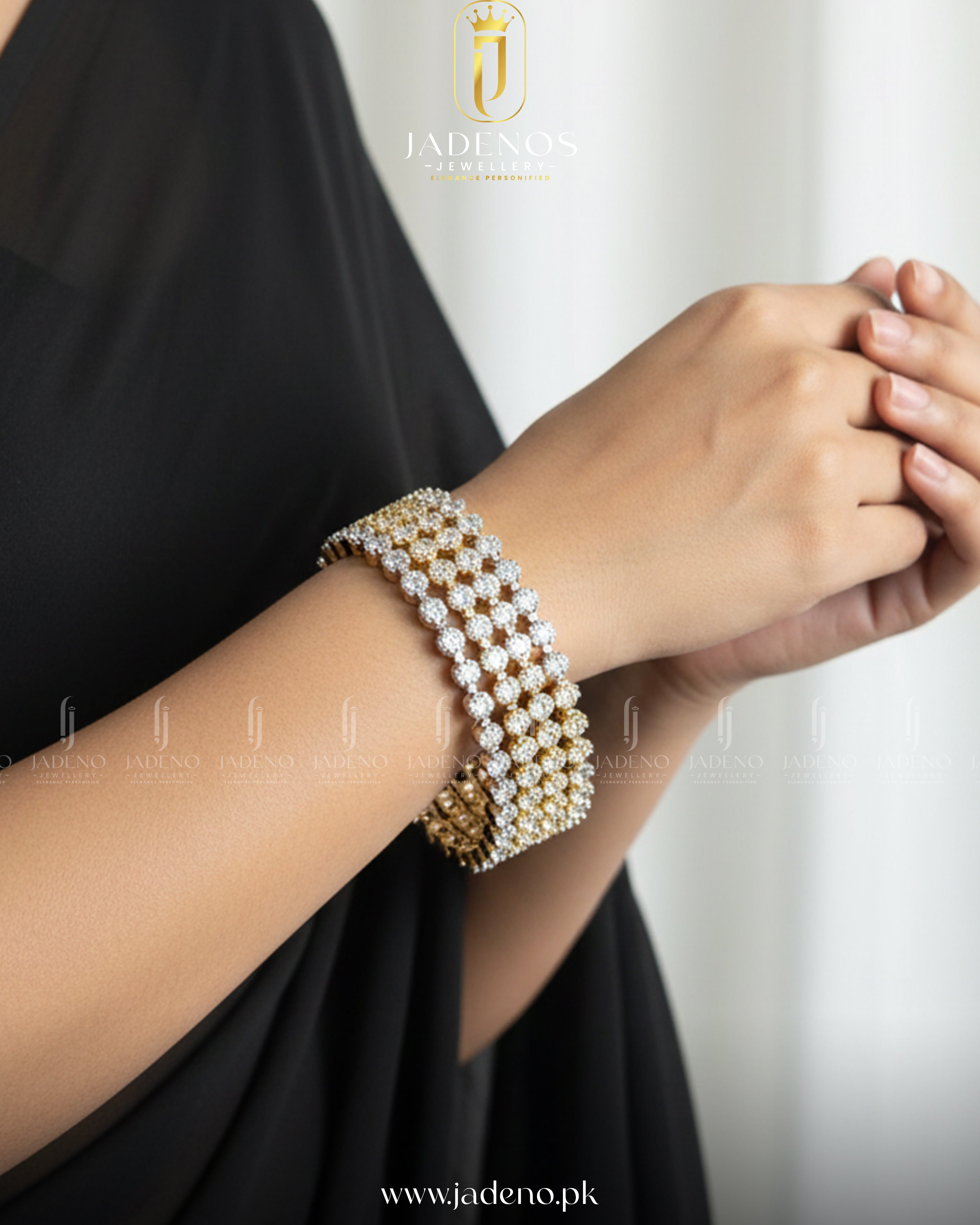 The Nayab Touch AD Bangles- 4 Pieces