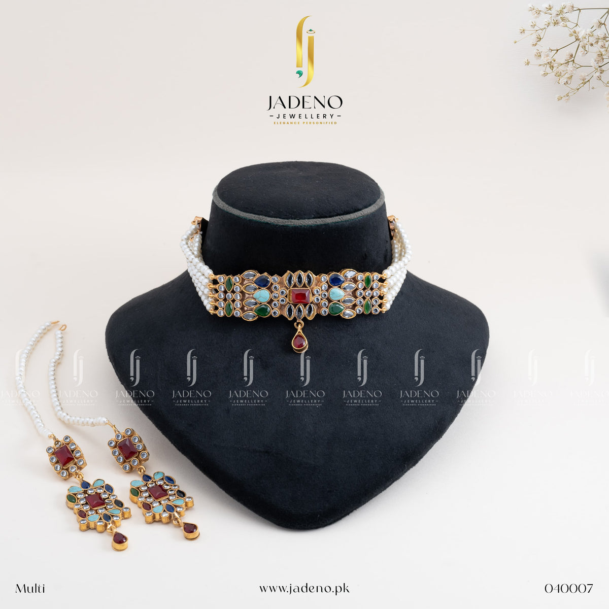 Buy Dazzle Factor Choker Set Online in Pakistan Jadeno.pk