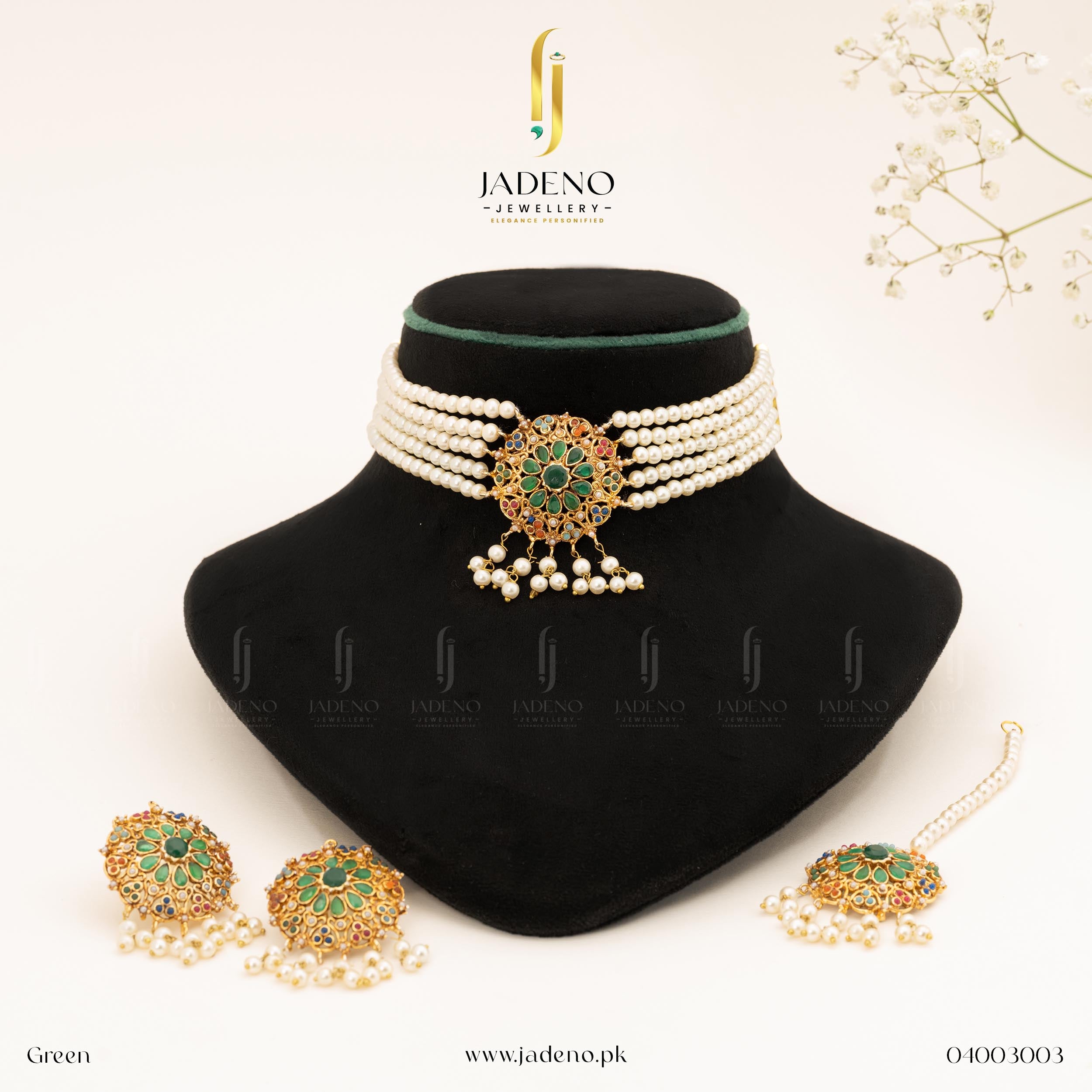 Buy Dholki Choker Set Online in Pakistan | Jadeno.pk