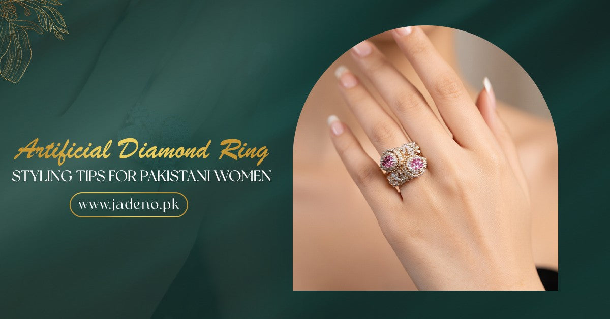 Artificial Diamond Ring Styling