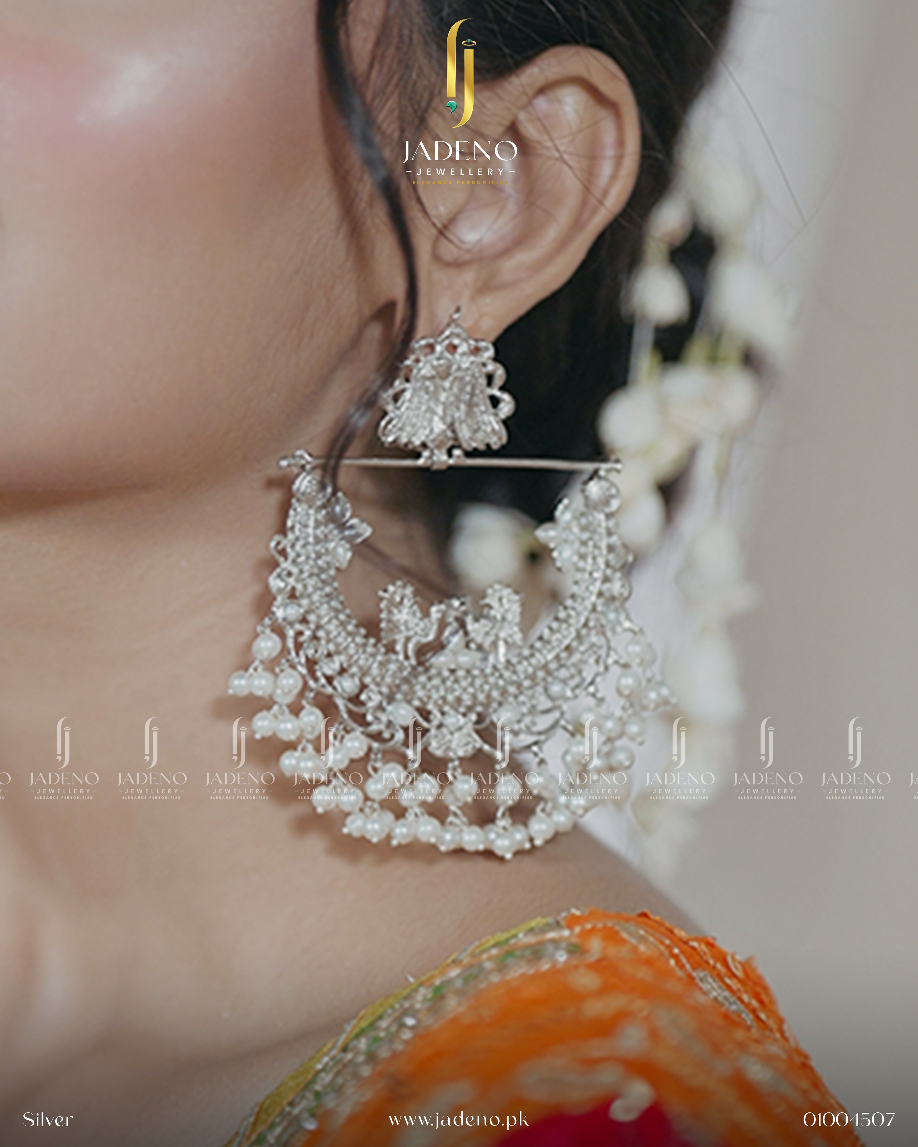 Designers Crafted Half Cut Peacock Earrings