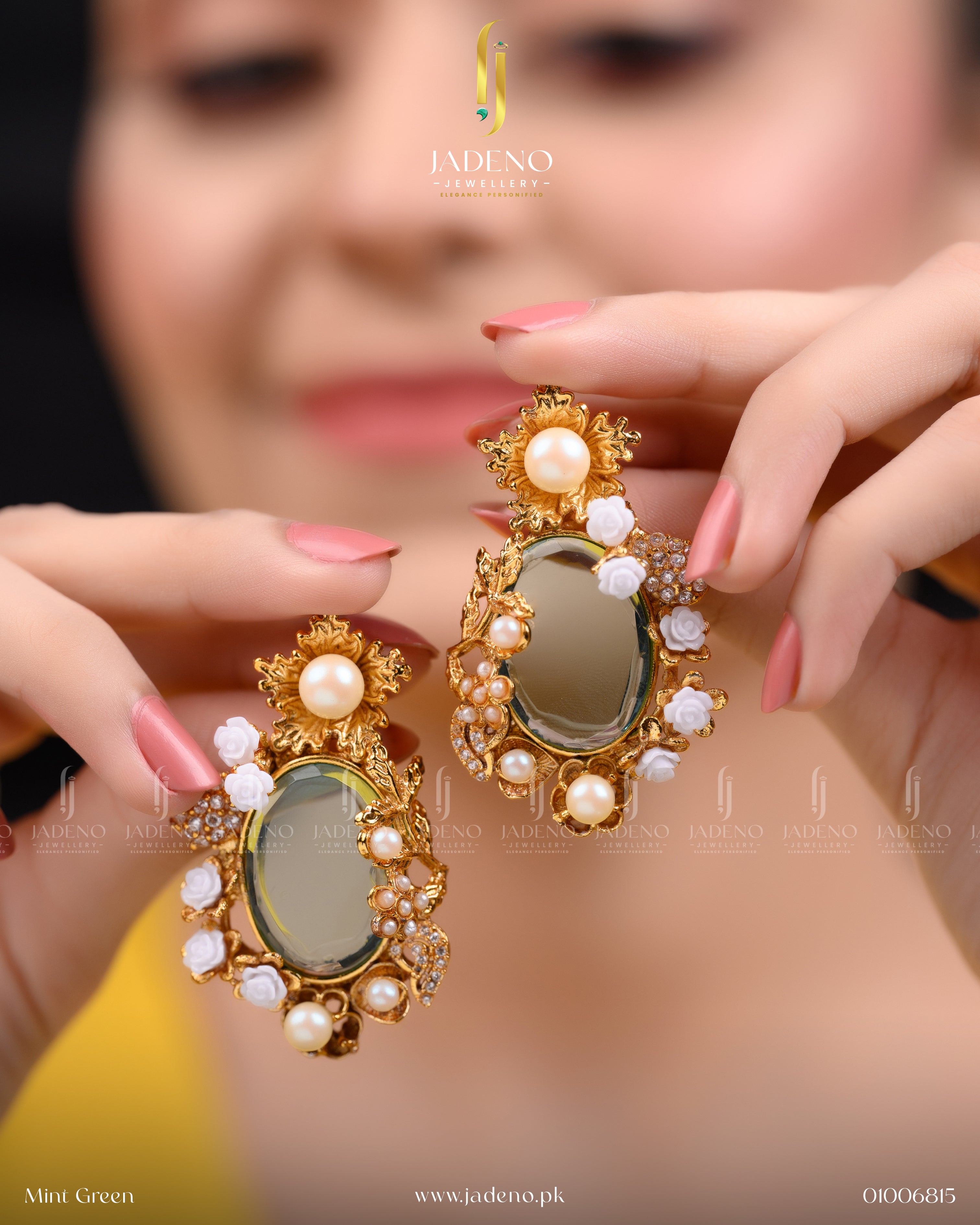 Designer's Made 88 Stones Earrings