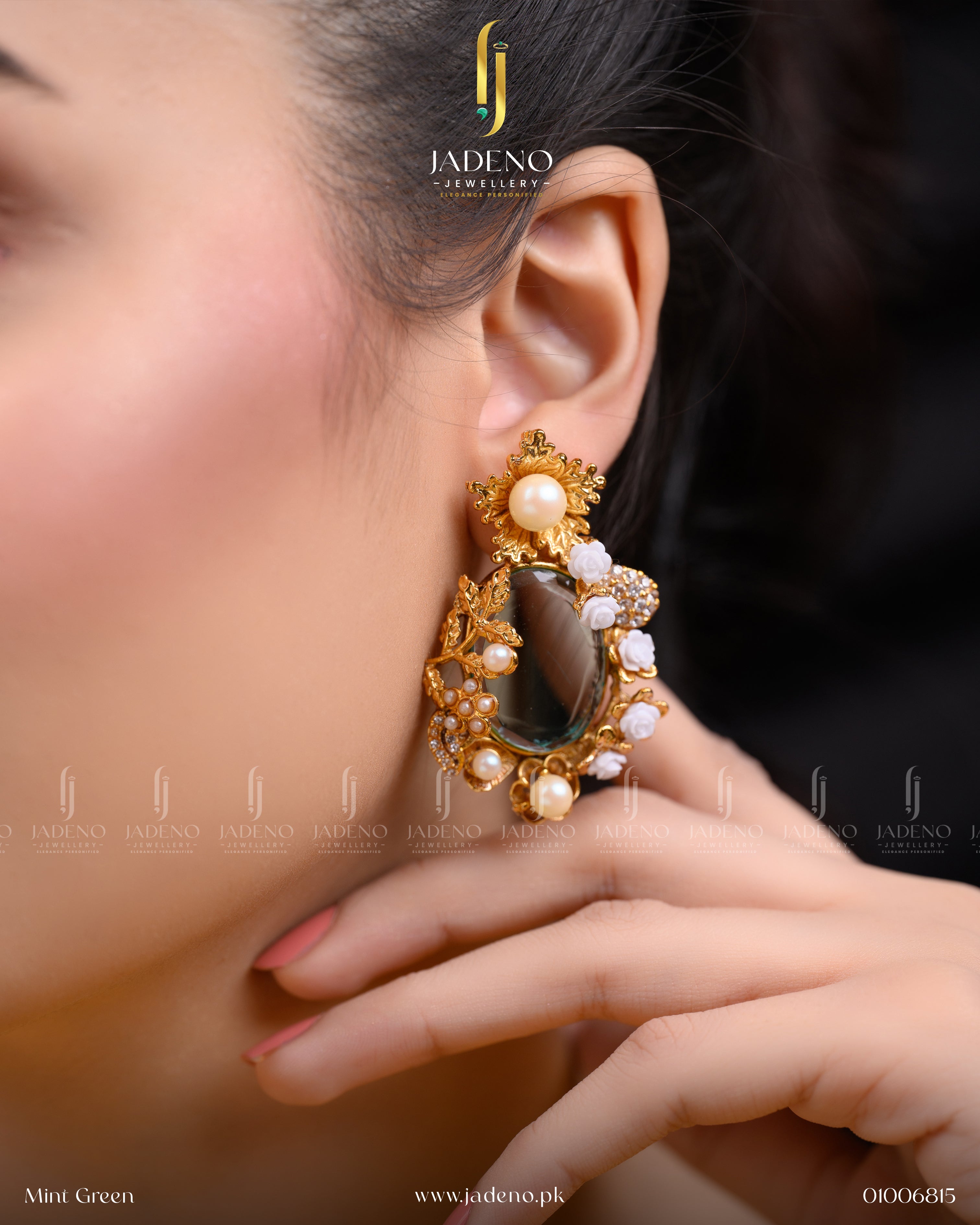 Designer's Made 88 Stones Earrings