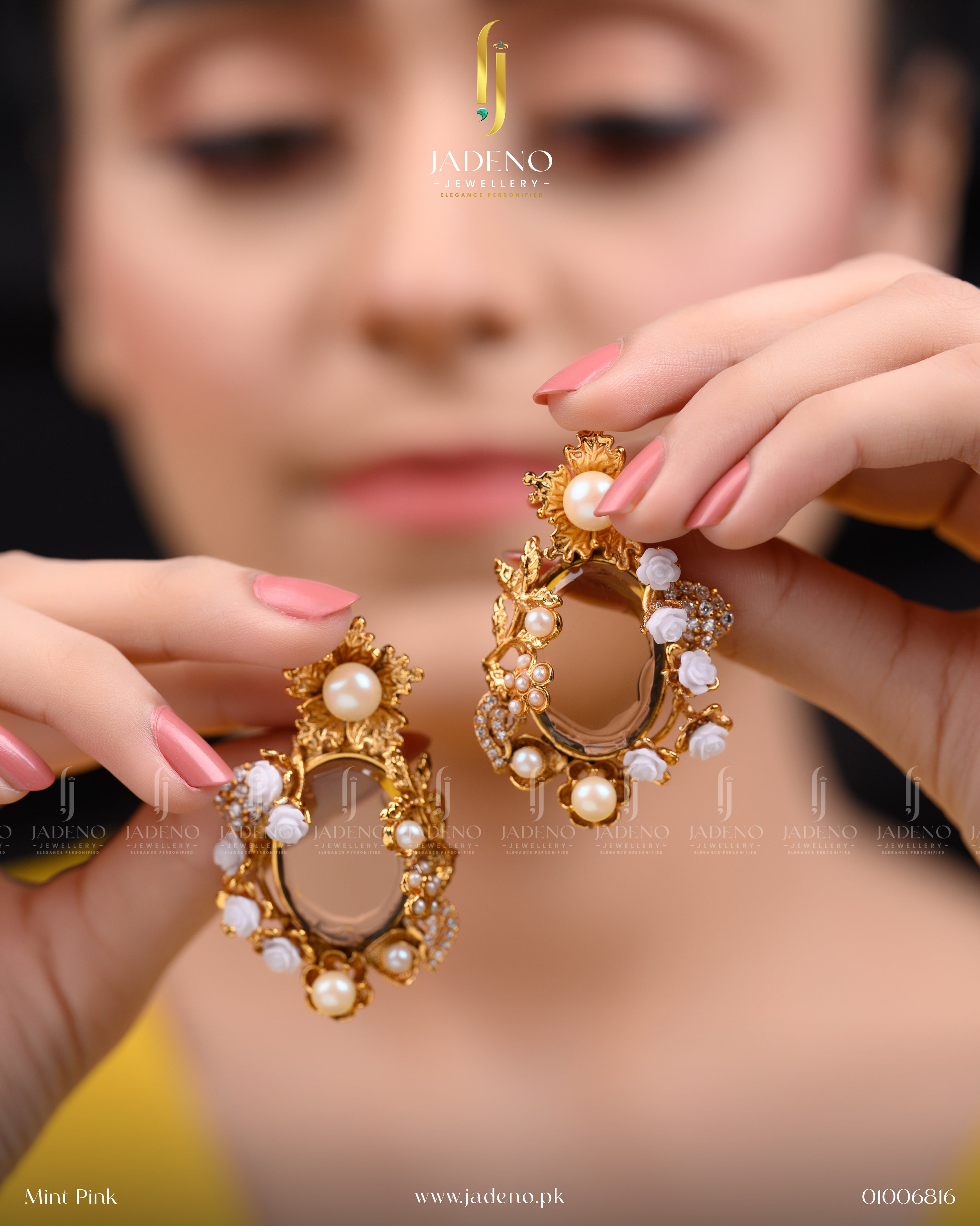 Designer's Made 88 Stones Earrings