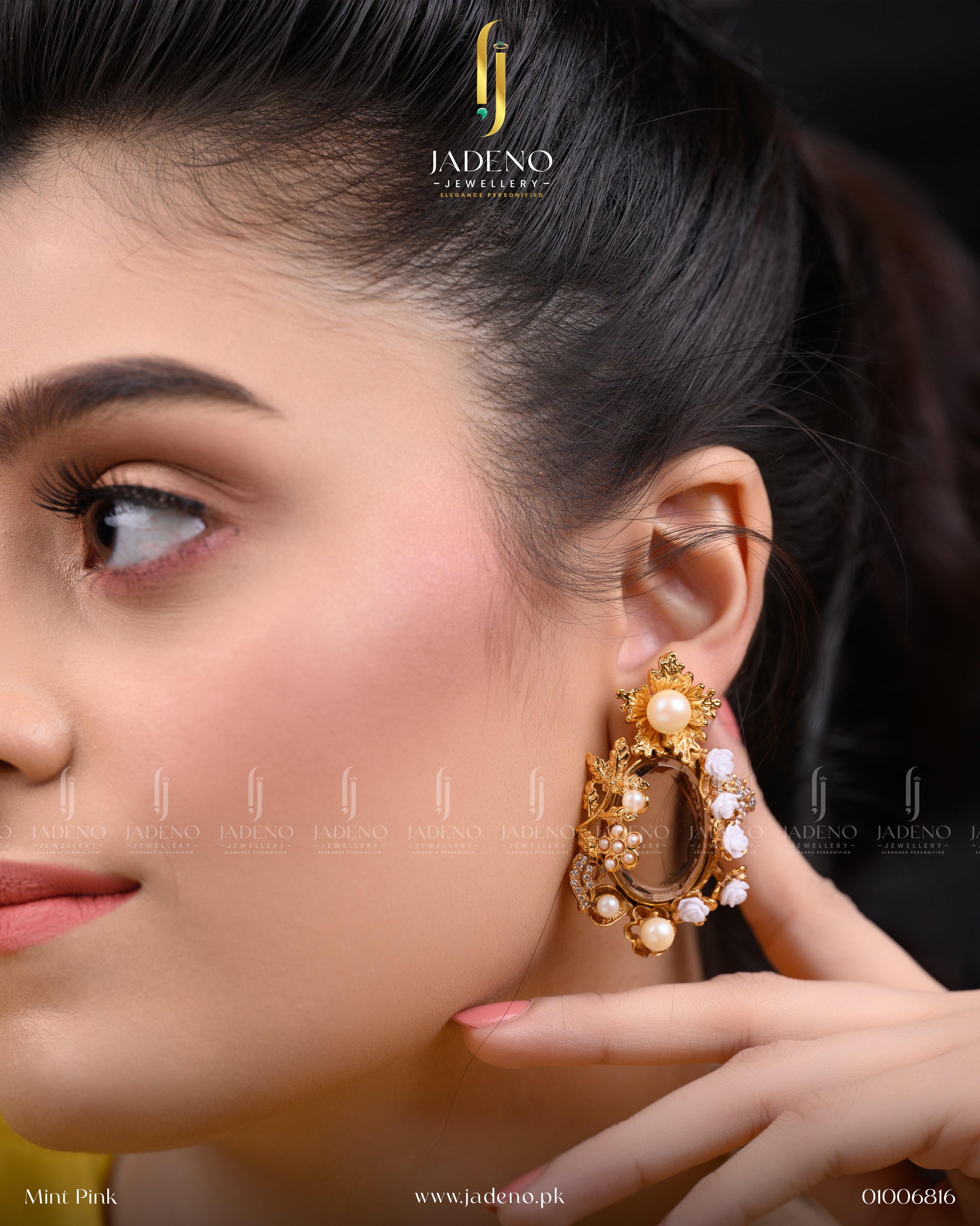 Designer's Made 88 Stones Earrings