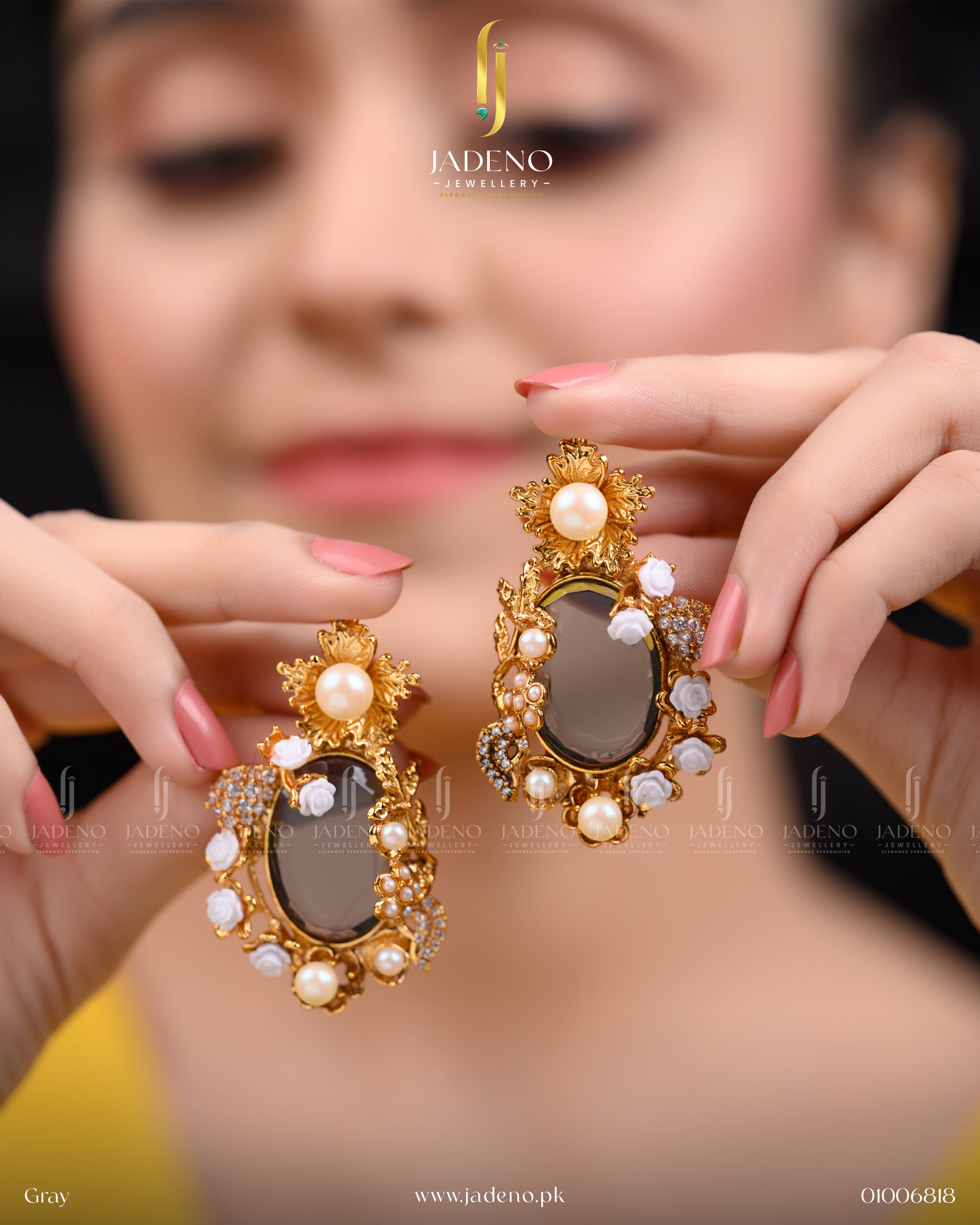 Designer's Made 88 Stones Earrings