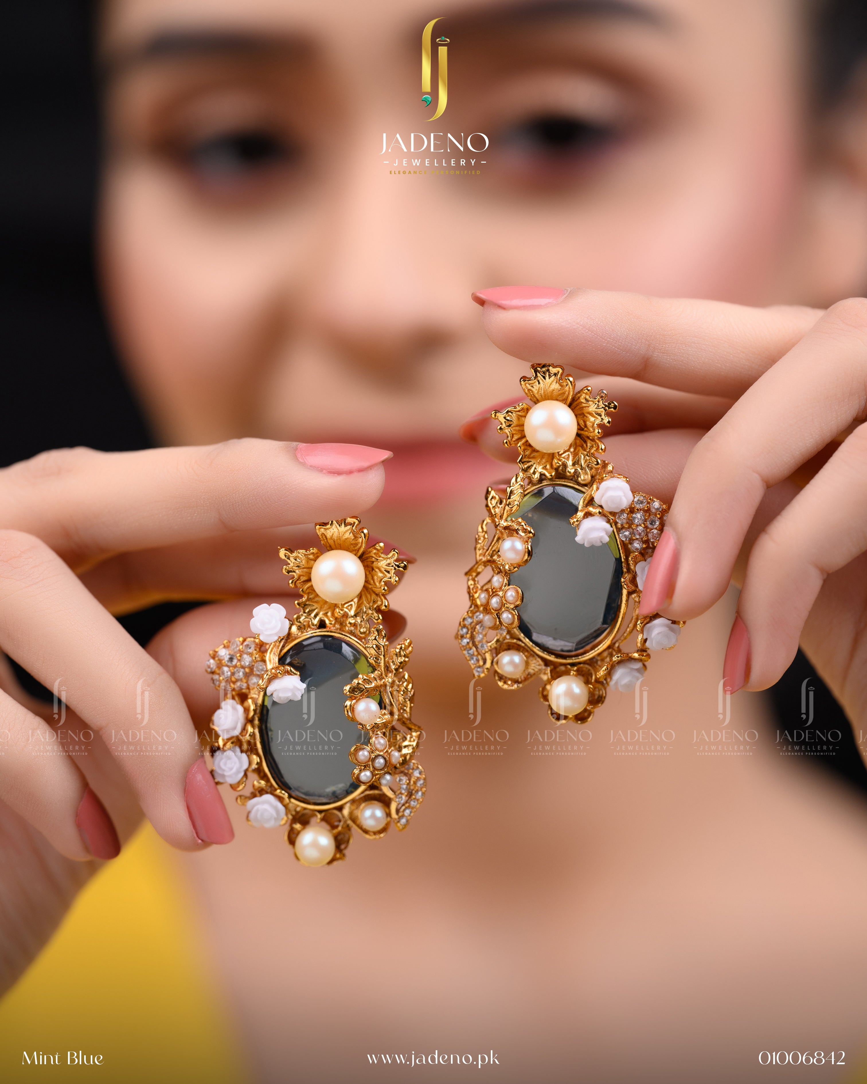 Designer's Made 88 Stones Earrings