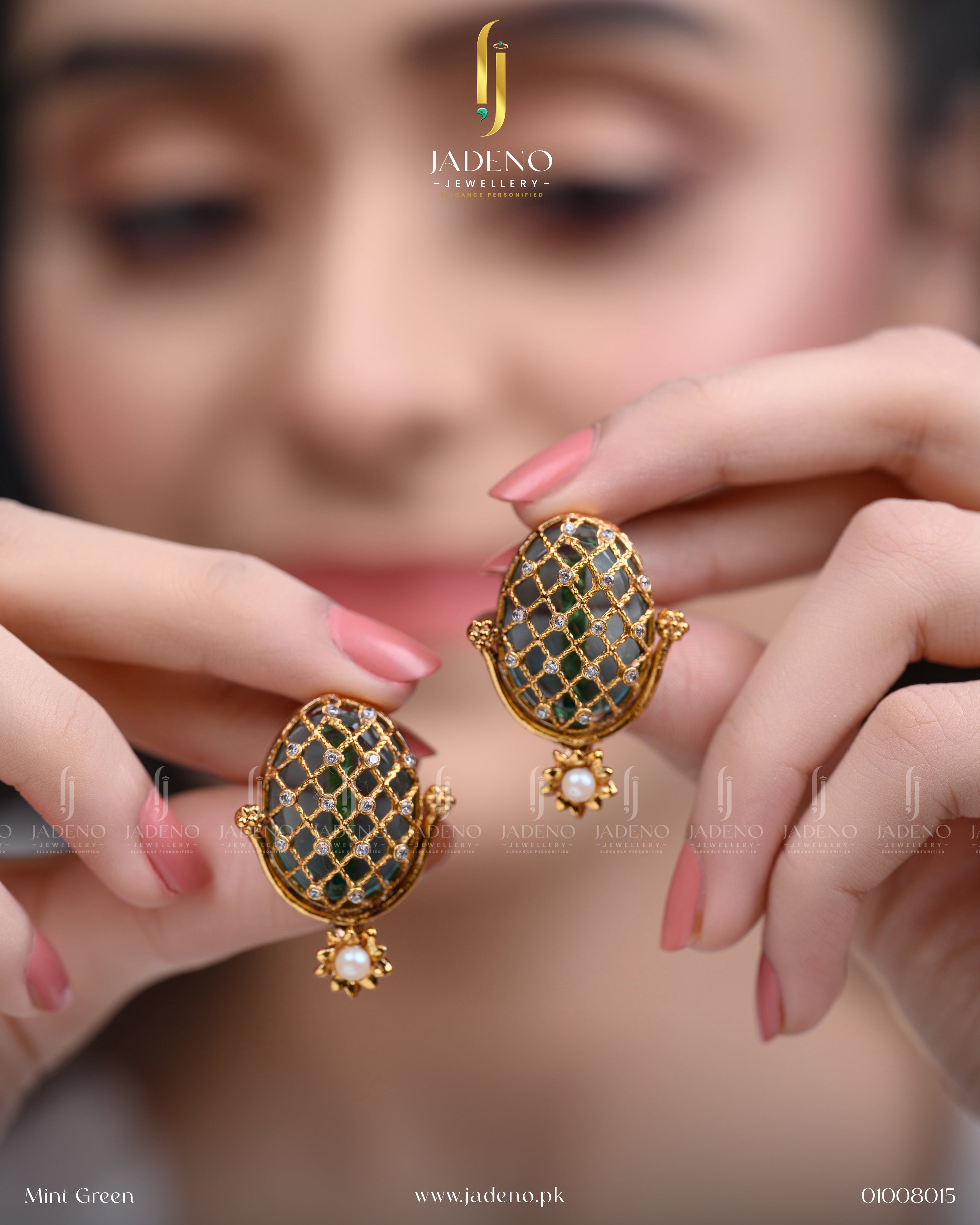 Designer's Crafted 88 Stone Earrings