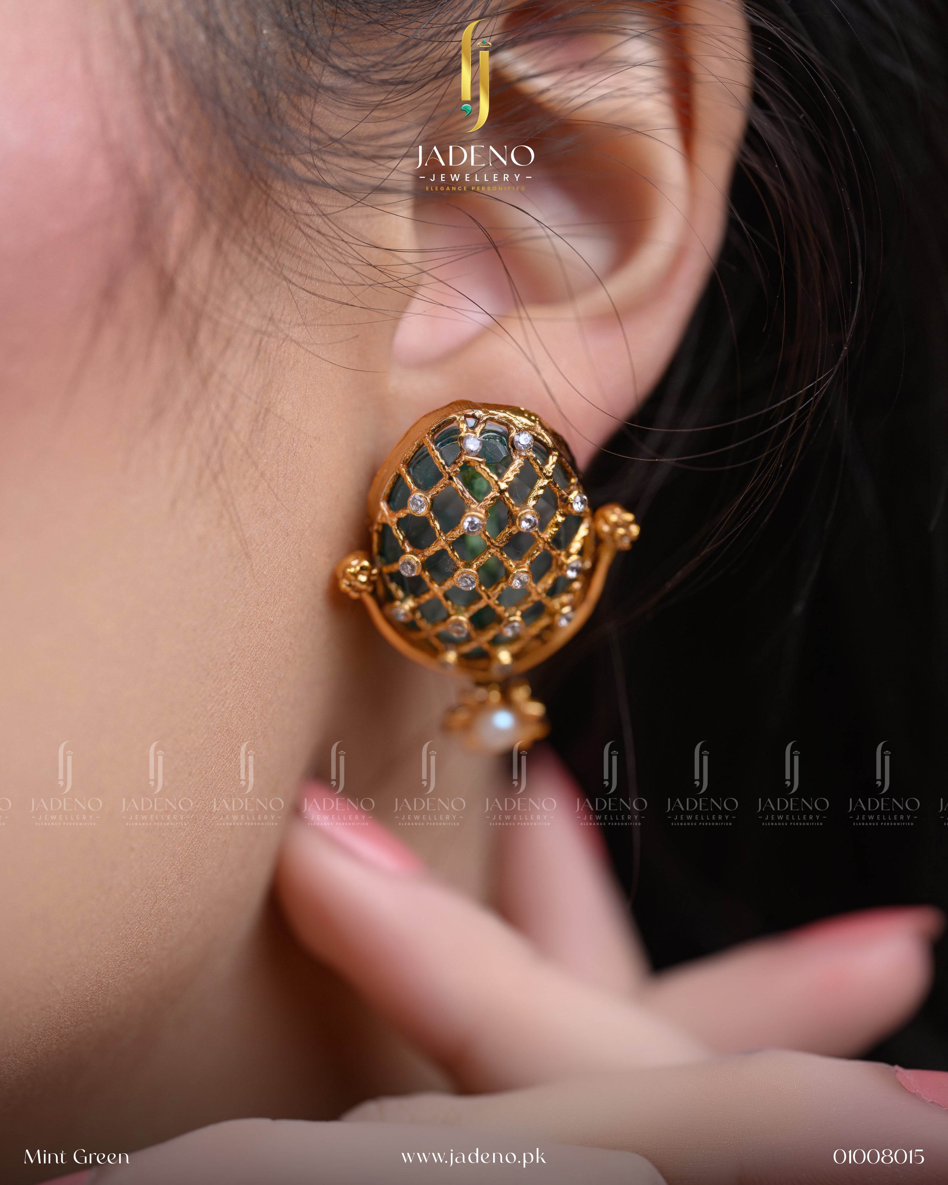 Designer's Crafted 88 Stone Earrings