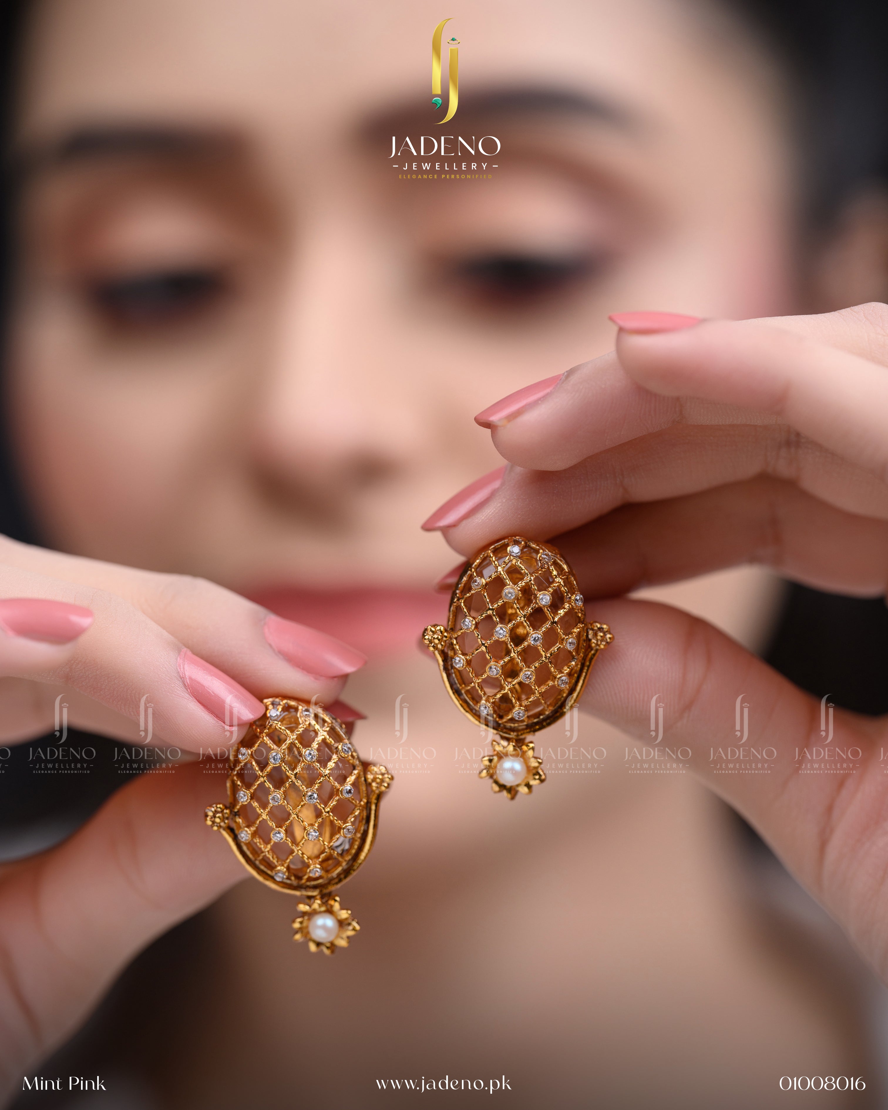Designer's Crafted 88 Stone Earrings