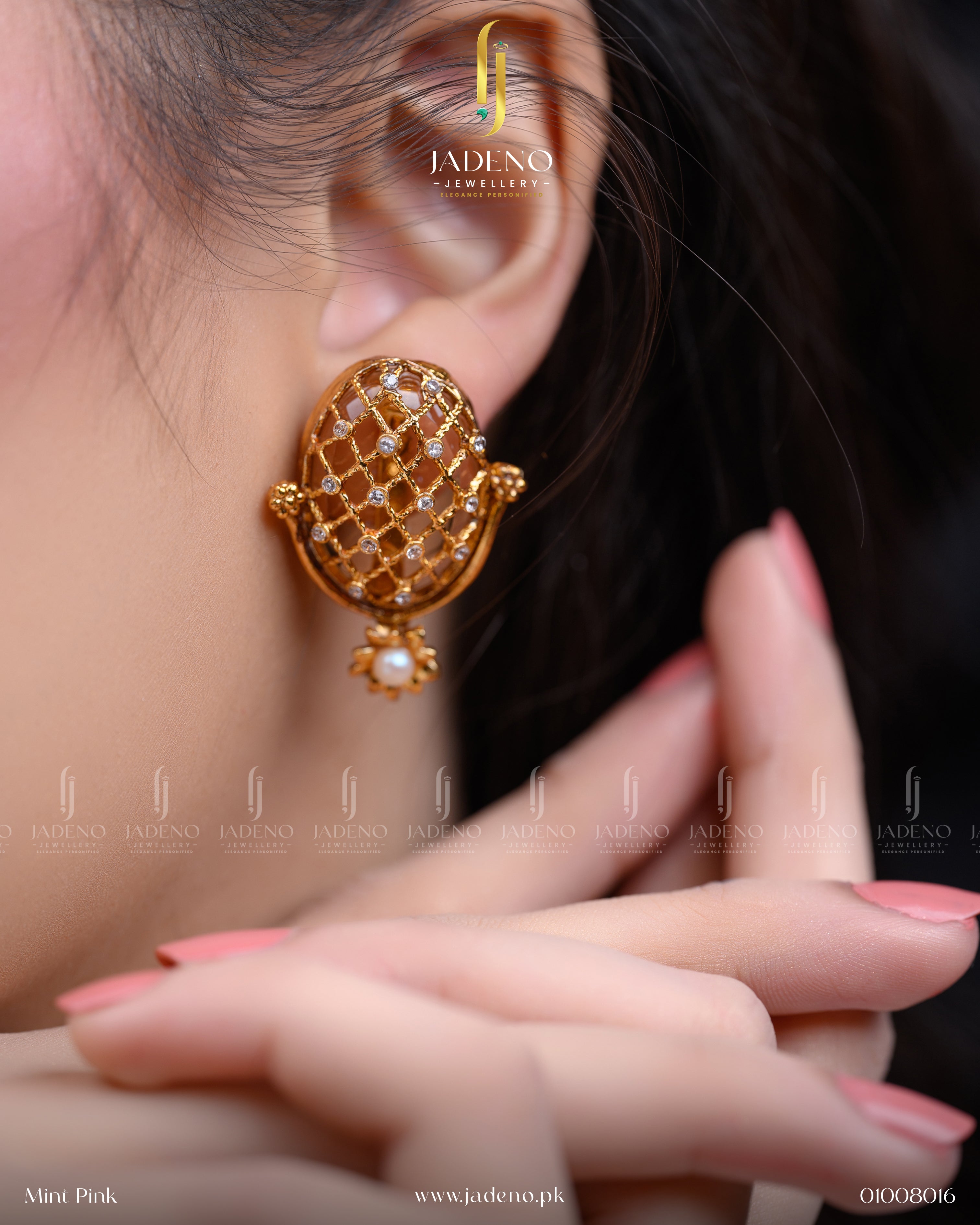 Designer's Crafted 88 Stone Earrings