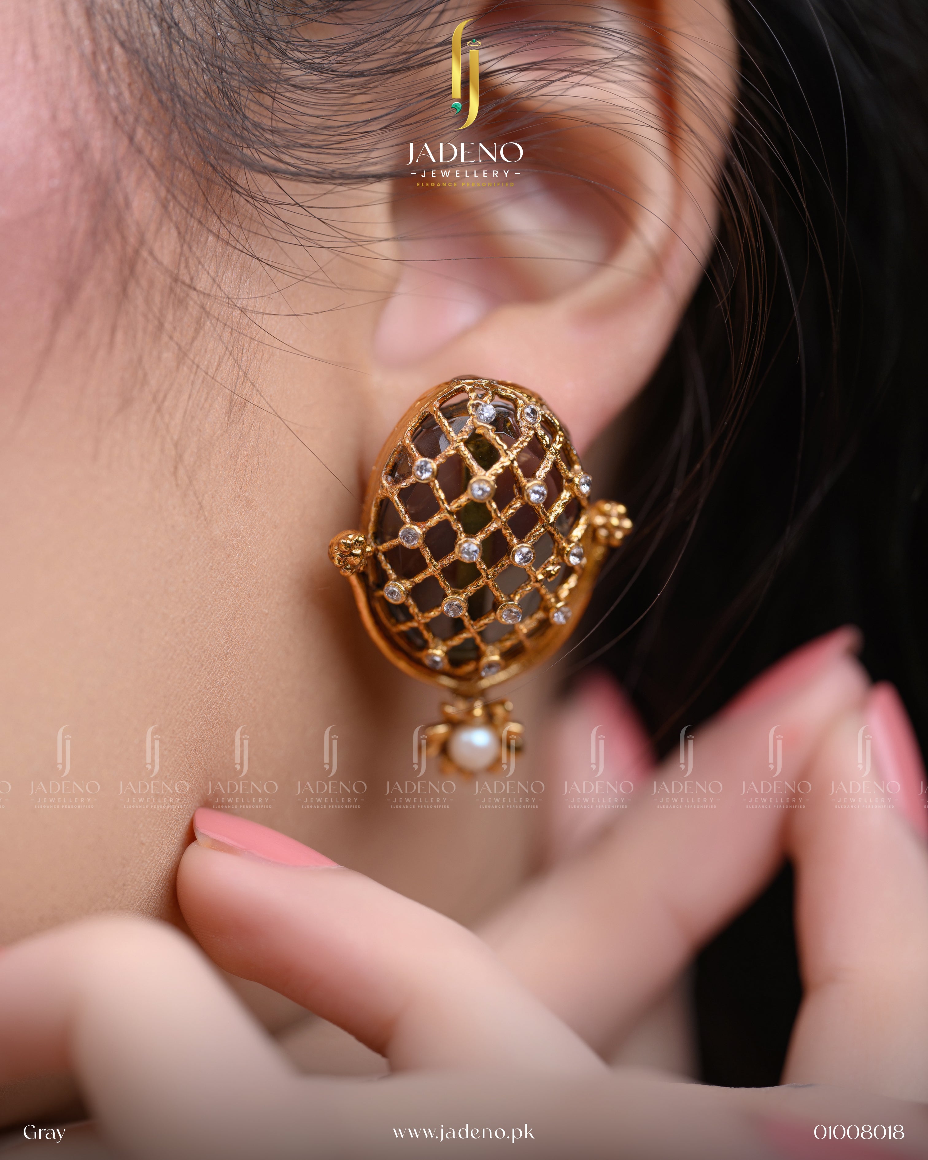 Designer's Crafted 88 Stone Earrings