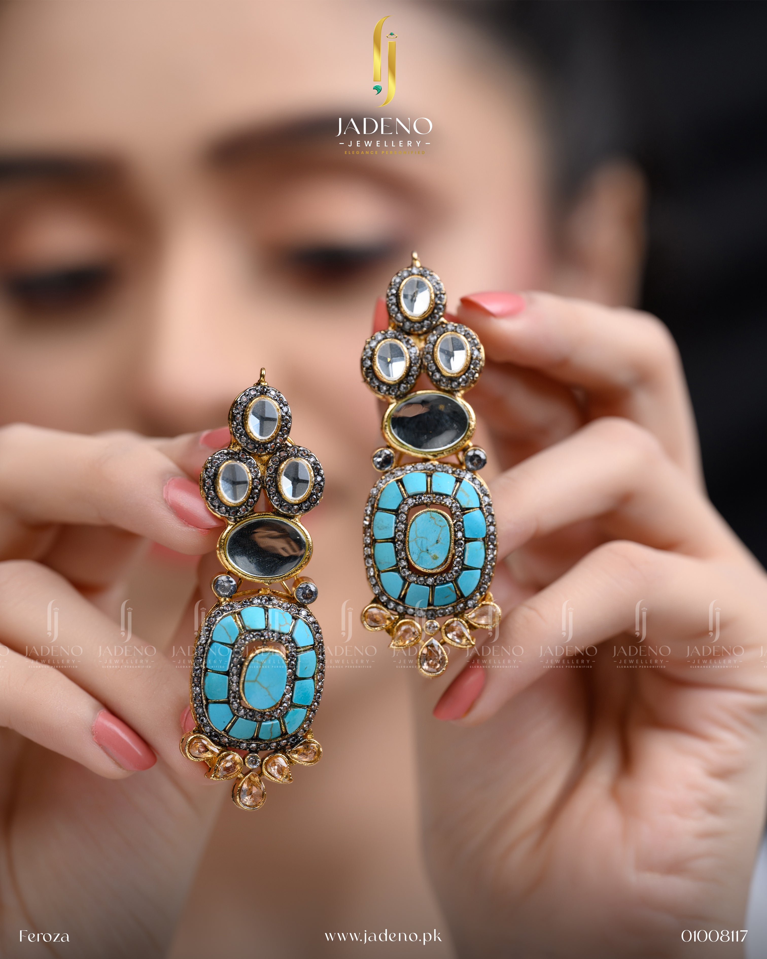 Fascinating Stone Cut Earrings