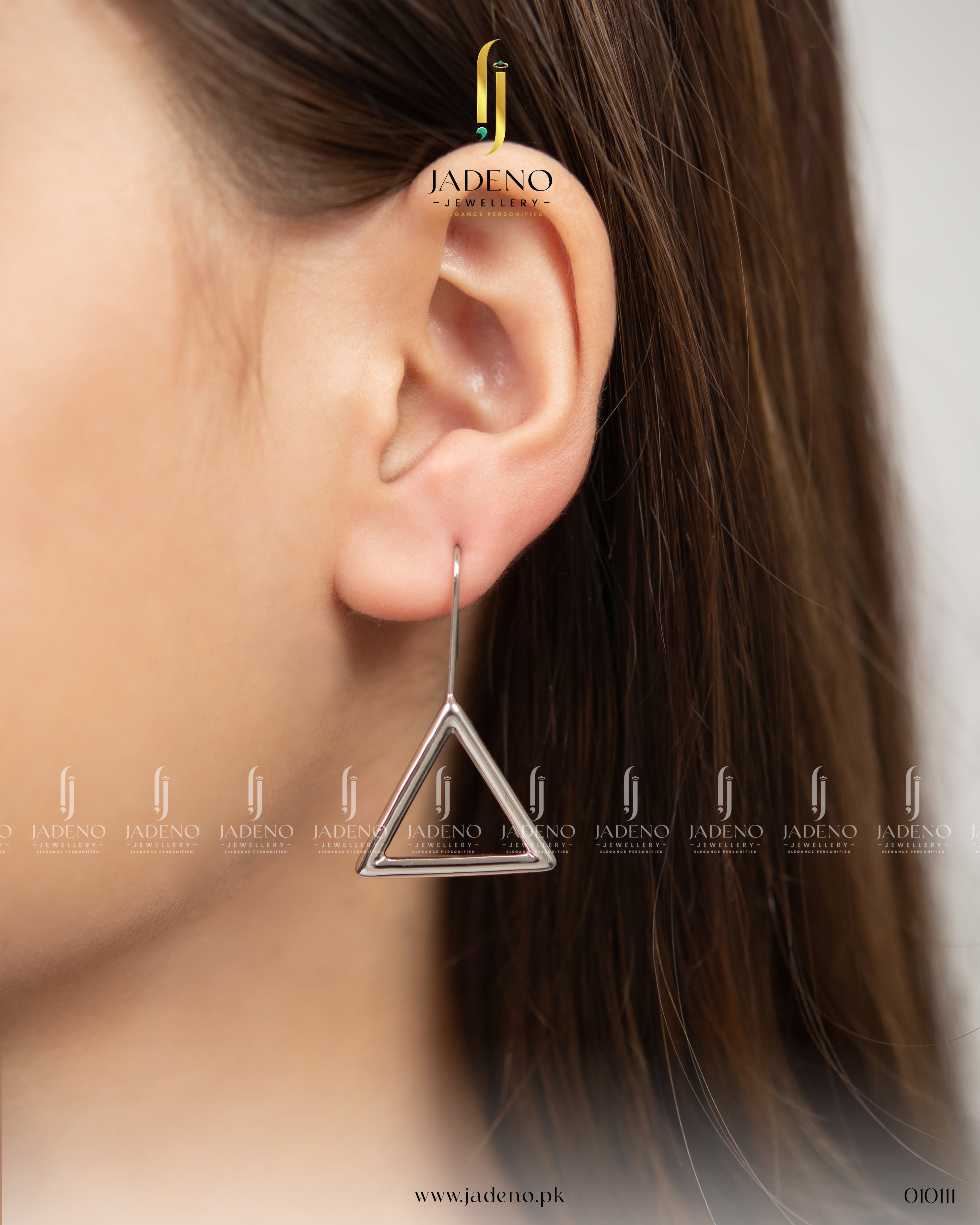 Jadeno's Triangula Metal Earrings