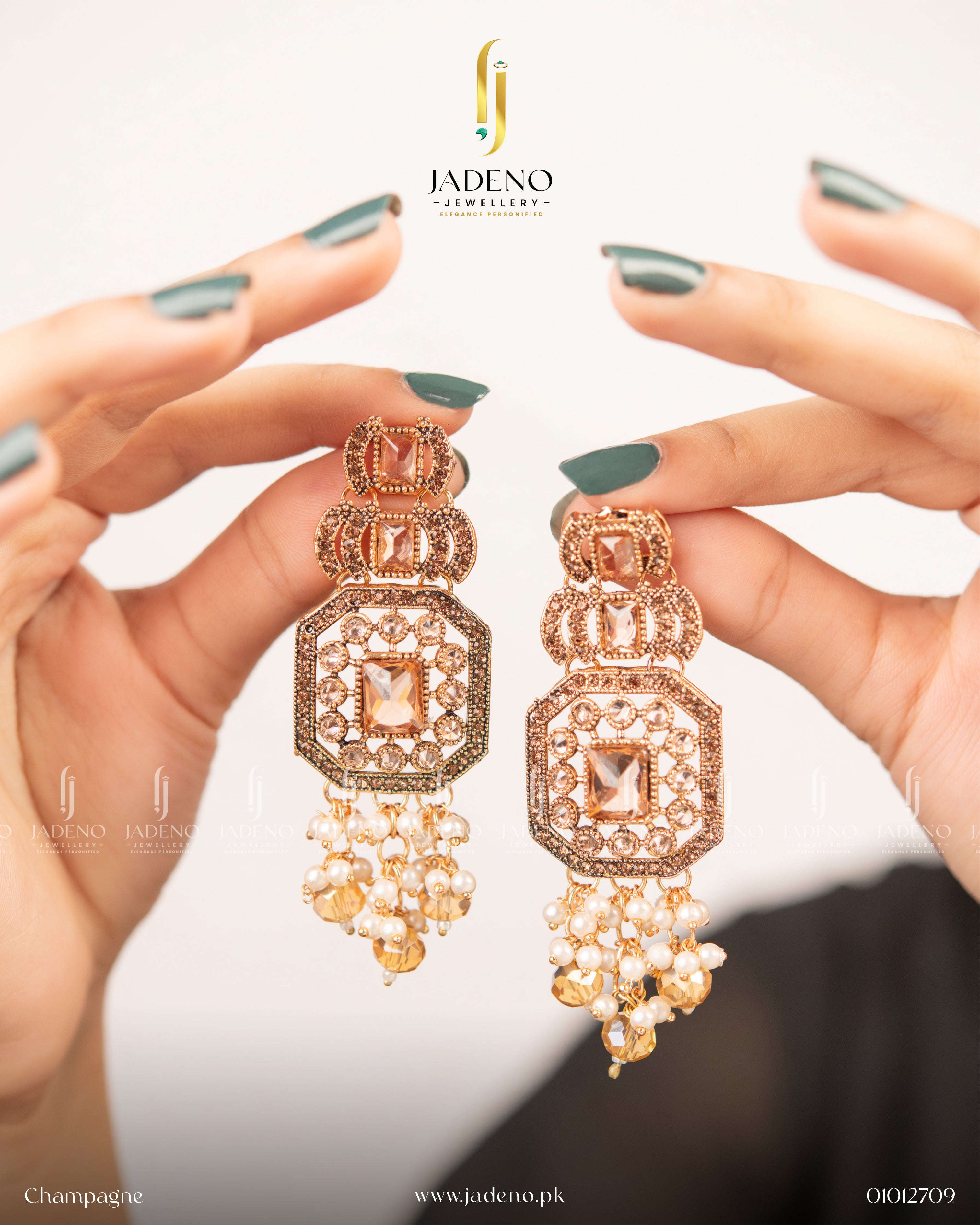 High Quality Bead Stone Earrings