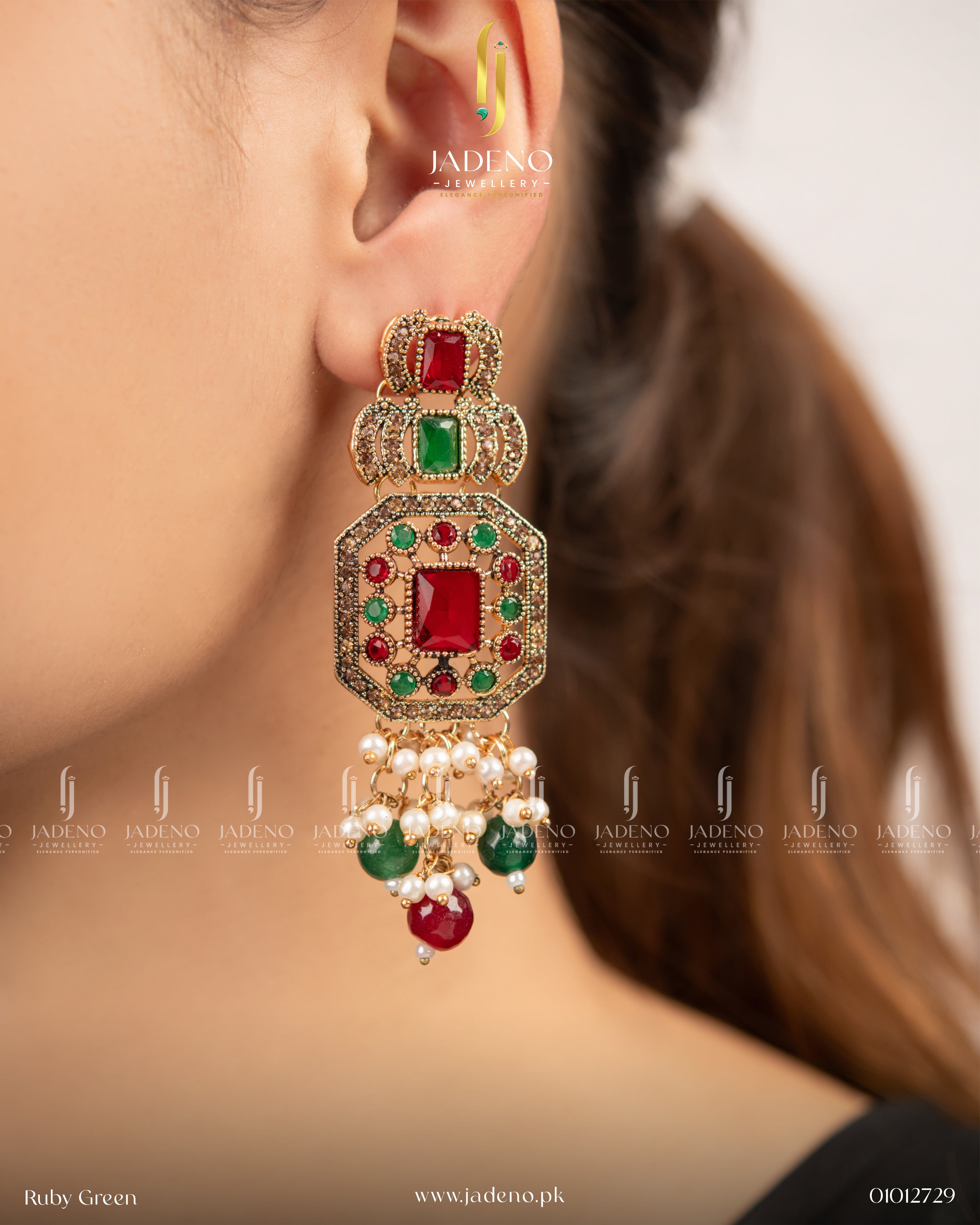 High Quality Bead Stone Earrings