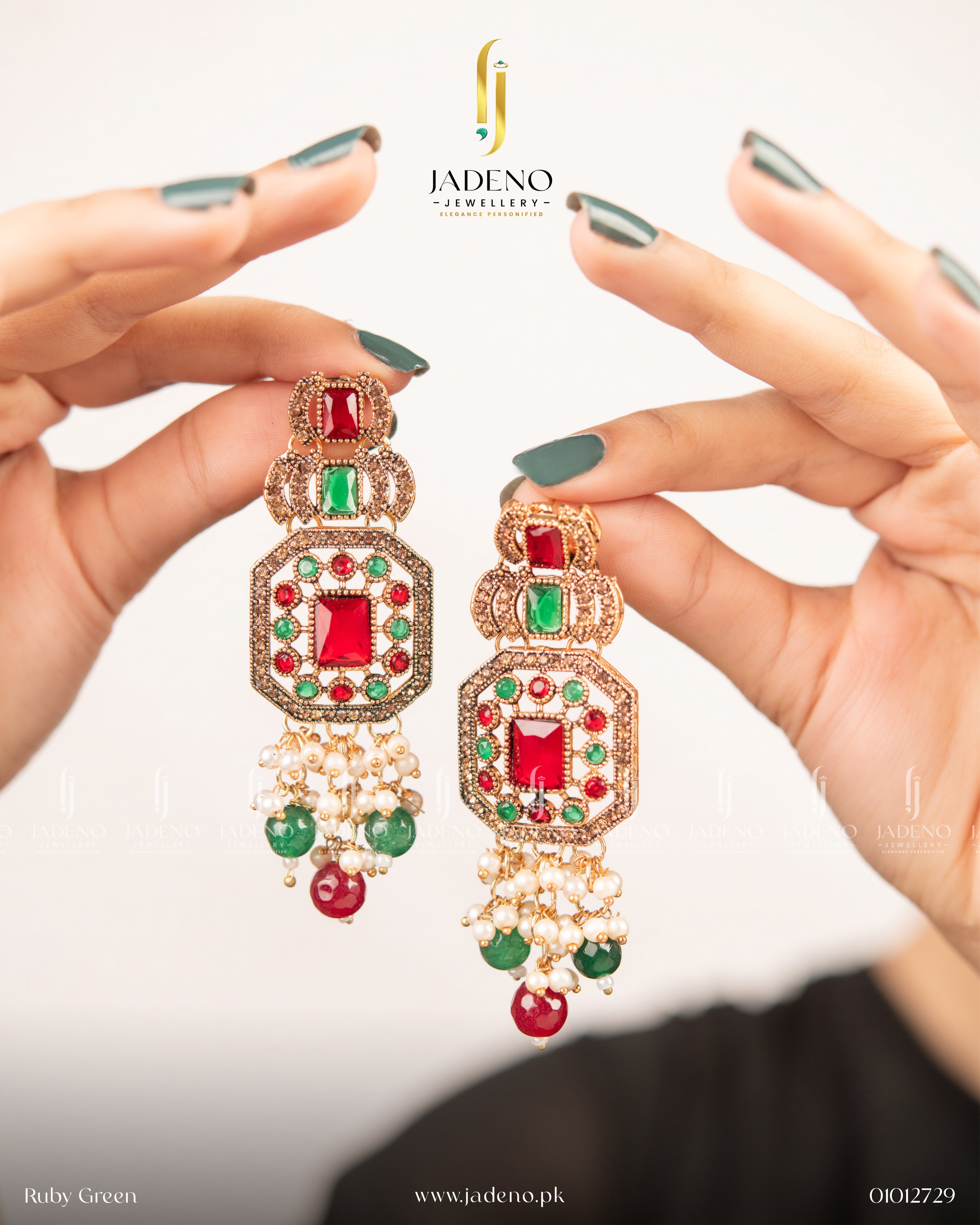 High Quality Bead Stone Earrings