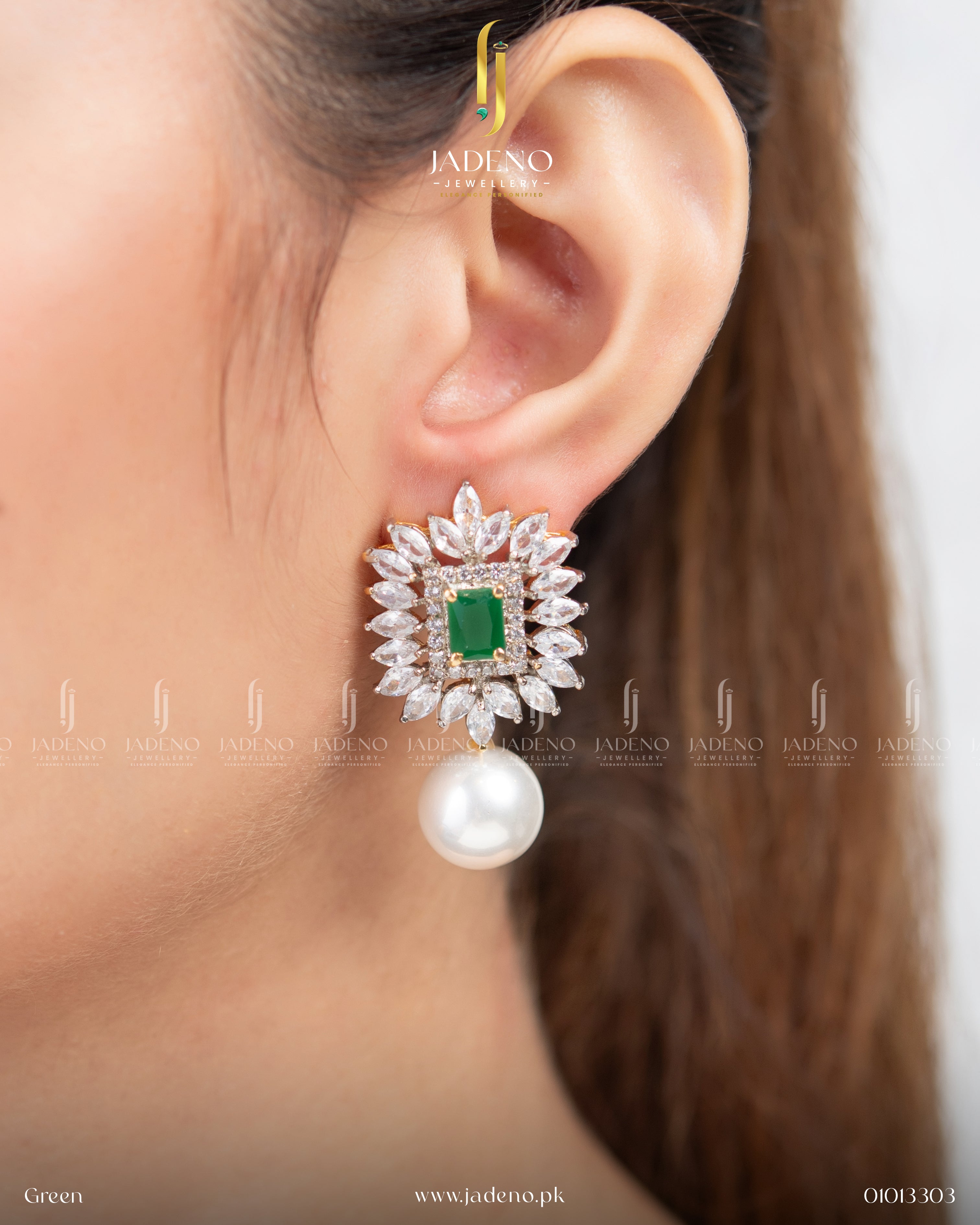 Precious Pearl Stone Earrings