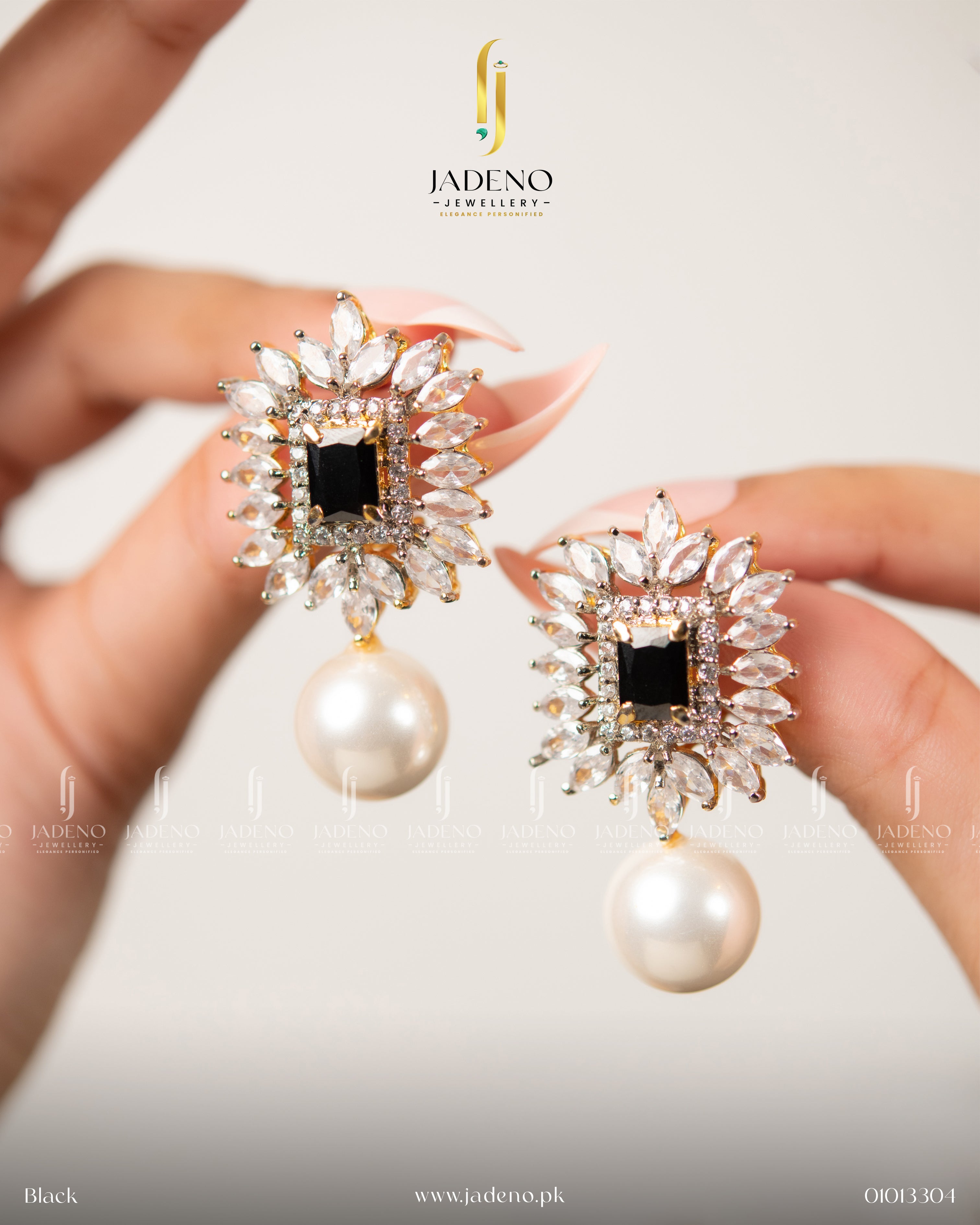 Precious Pearl Stone Earrings