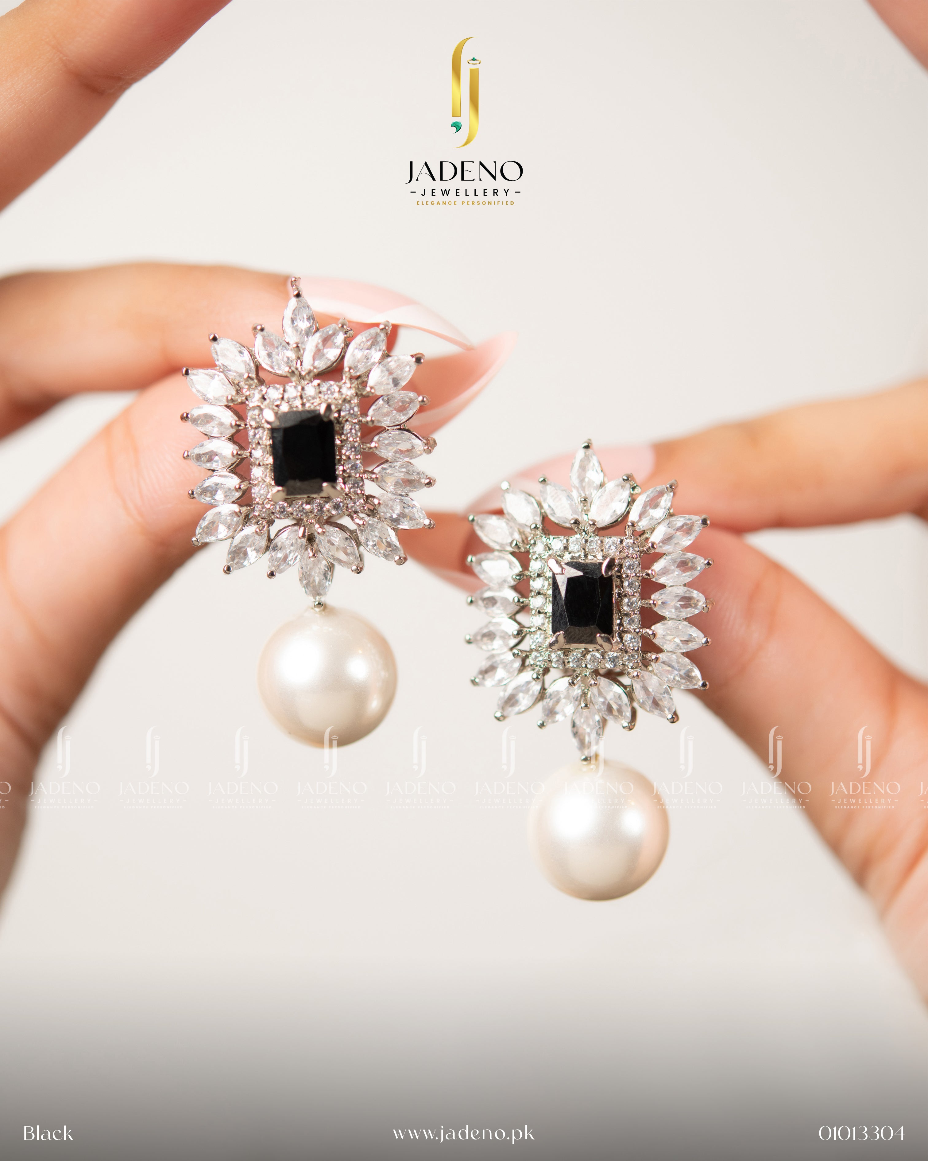 Precious Pearl Stone Earrings