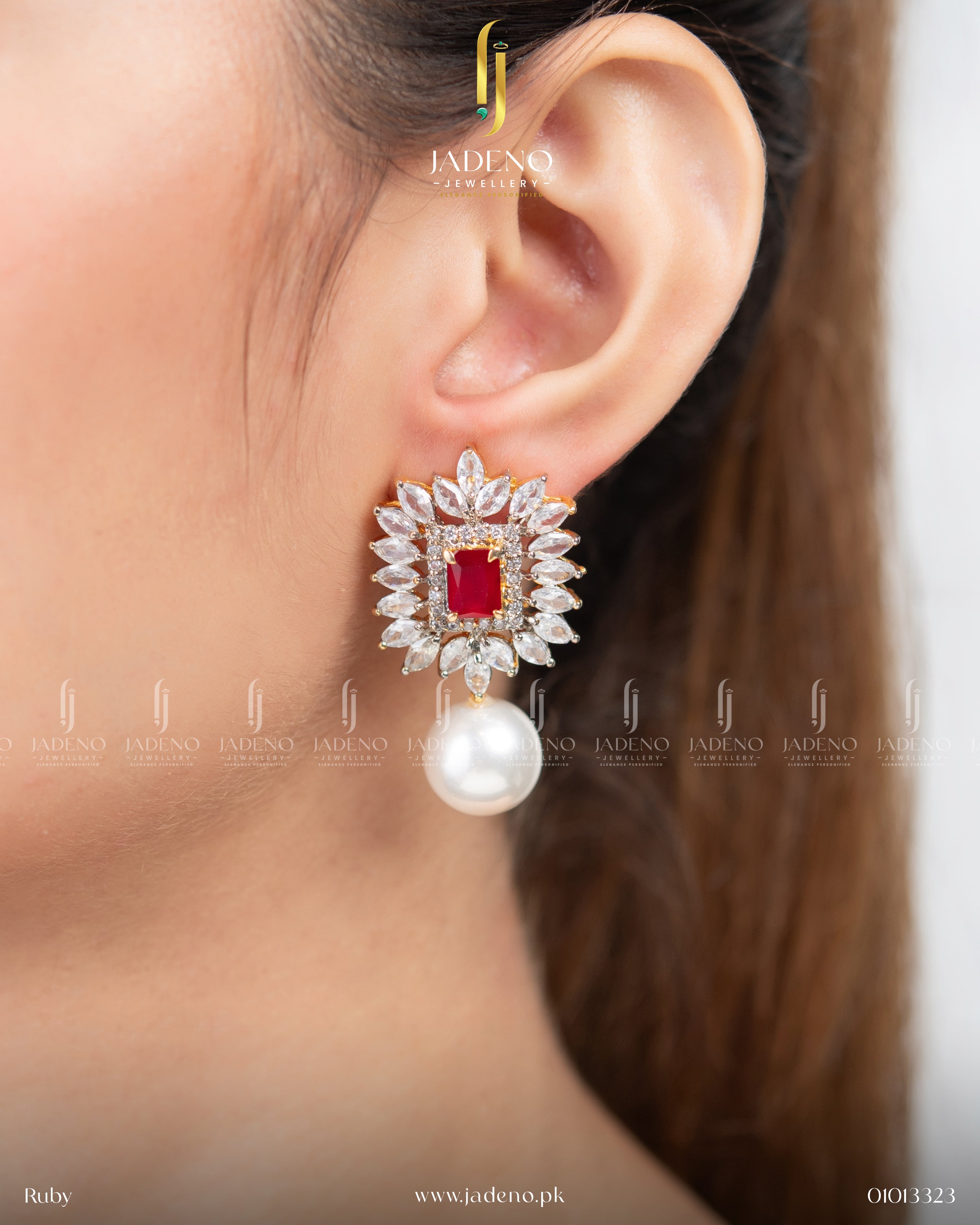 Precious Pearl Stone Earrings