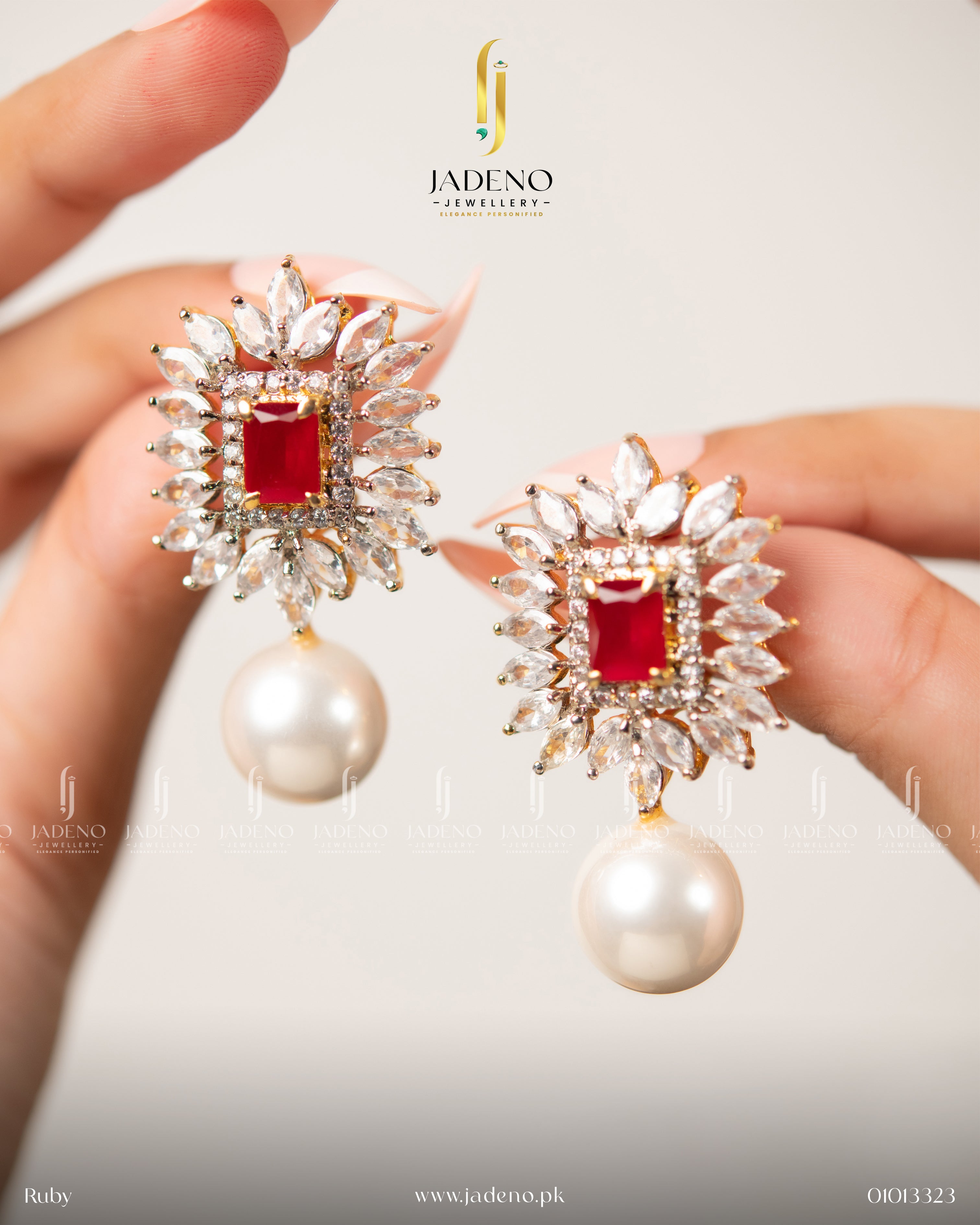 Precious Pearl Stone Earrings