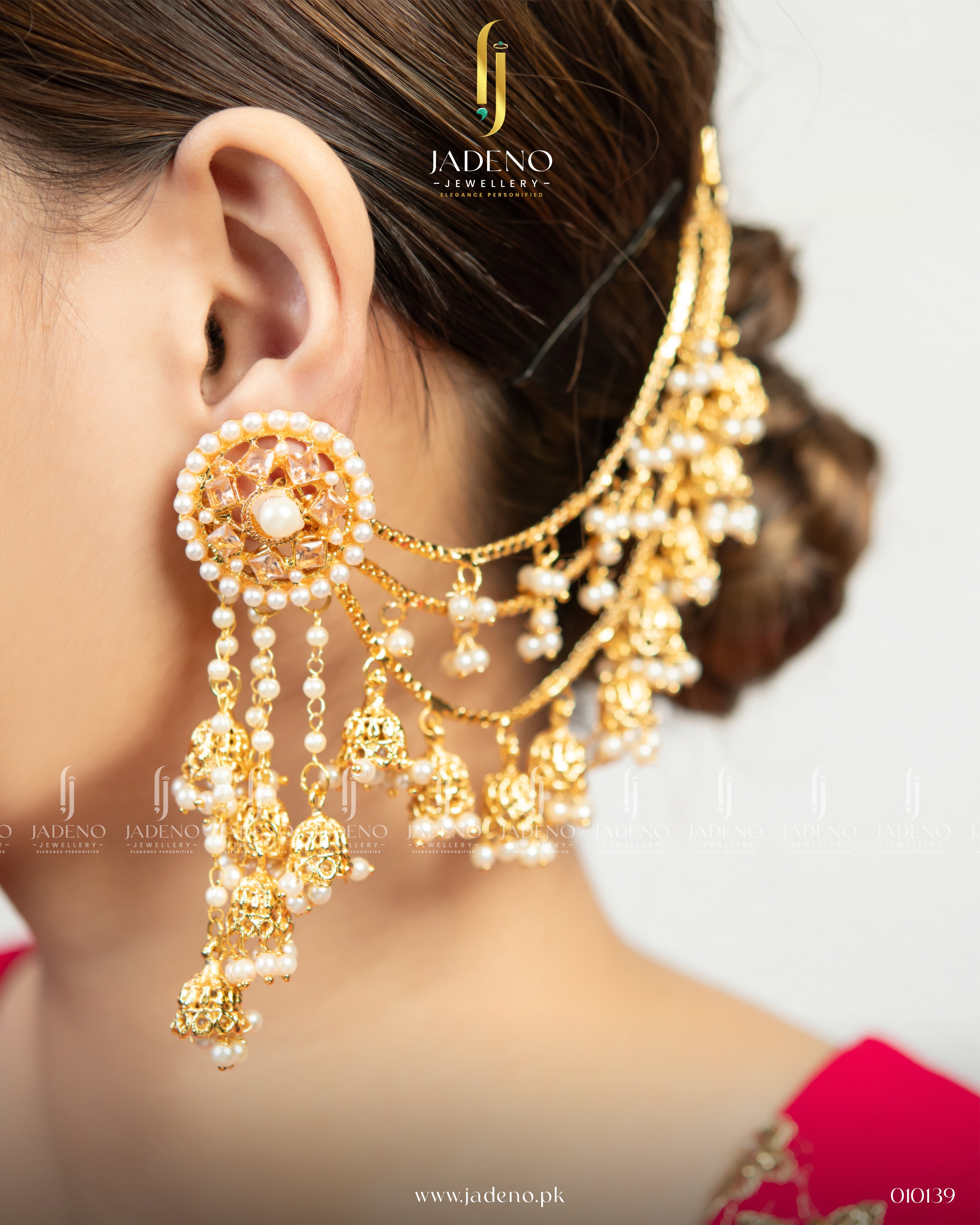 Gold Finish Bahubali Jhumka