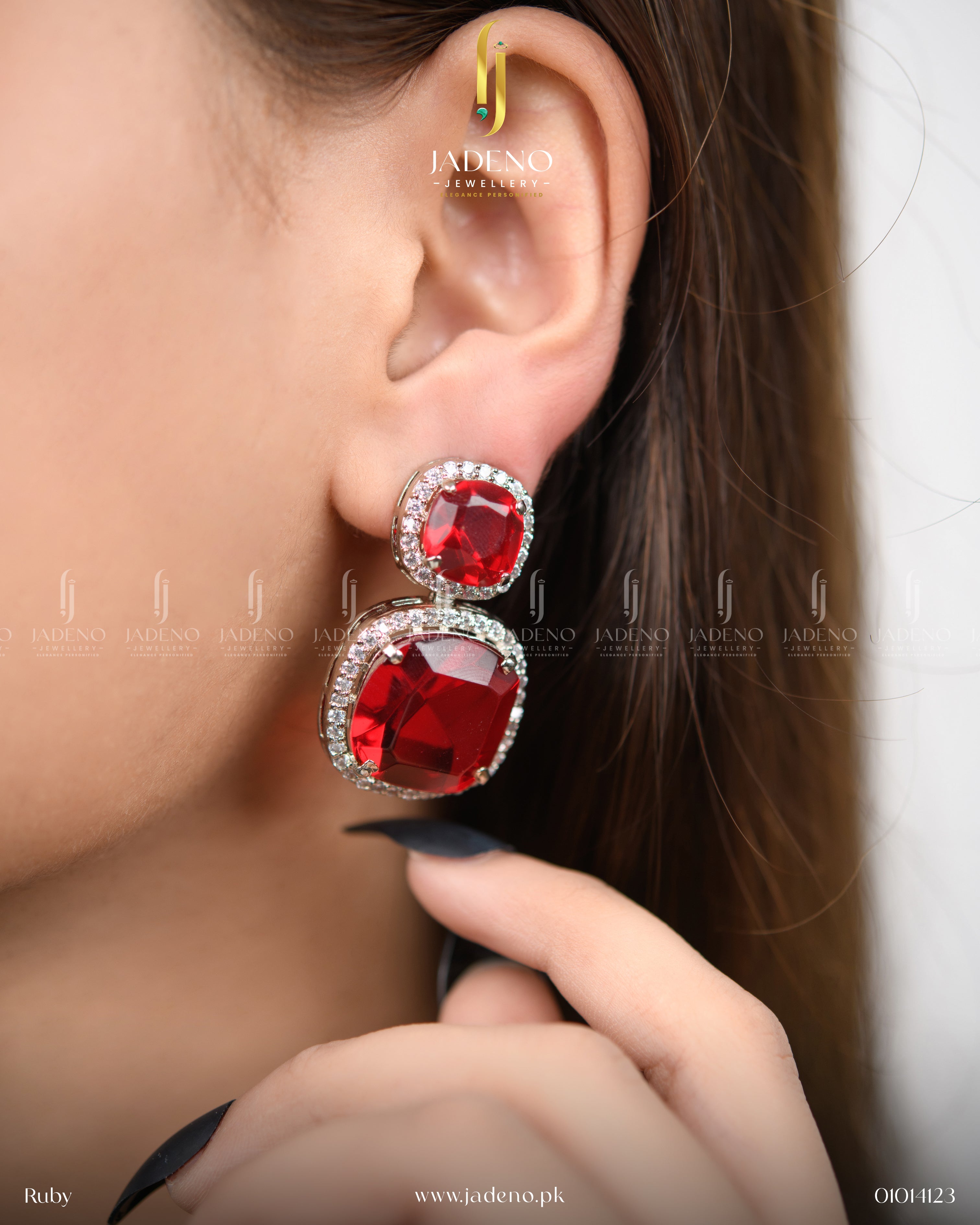 French Zirca Albion Cut Earrings