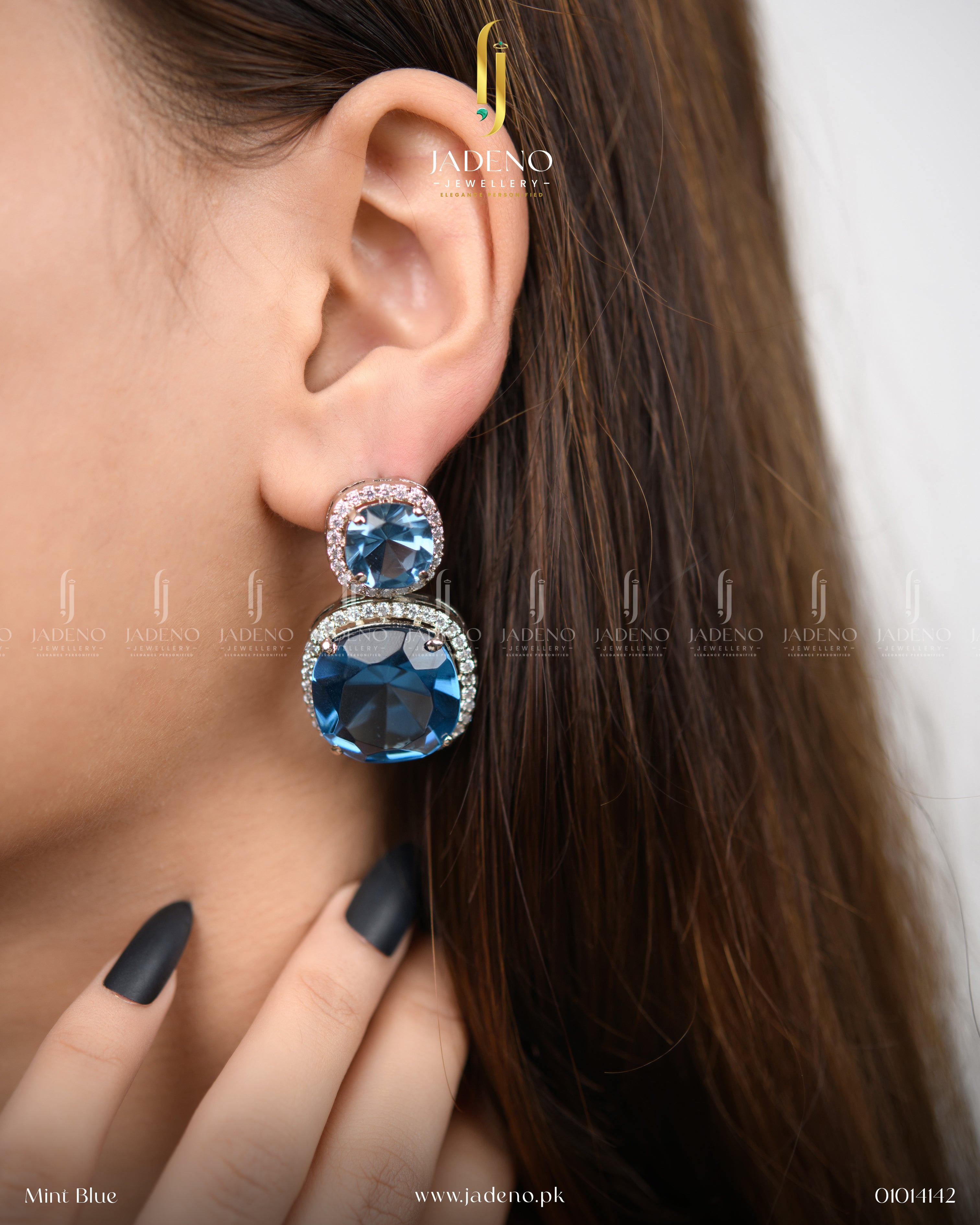 French Zirca Albion Cut Earrings