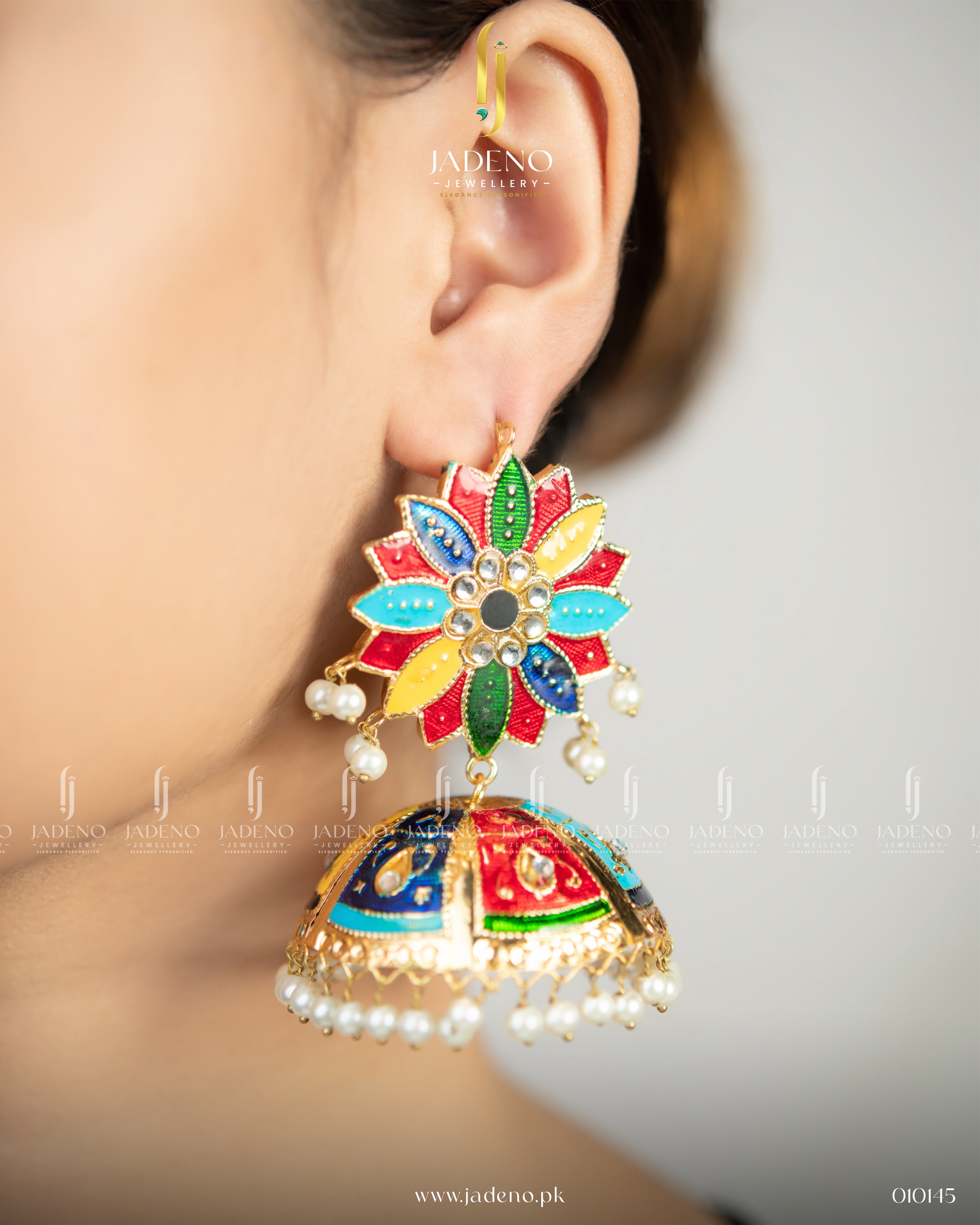 Exquisite Multi Colored Light weight Jhumkas