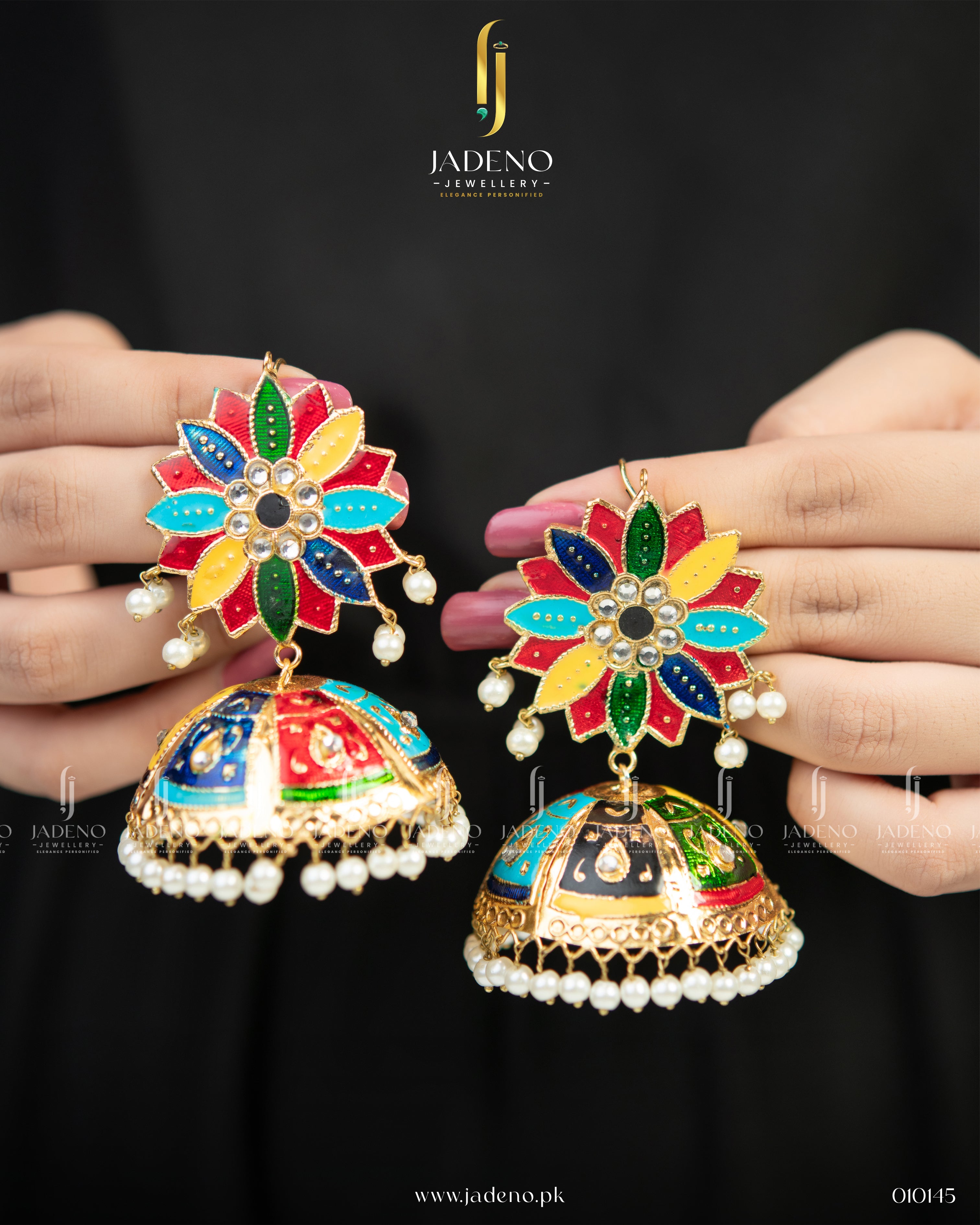 Exquisite Multi Colored Light weight Jhumkas