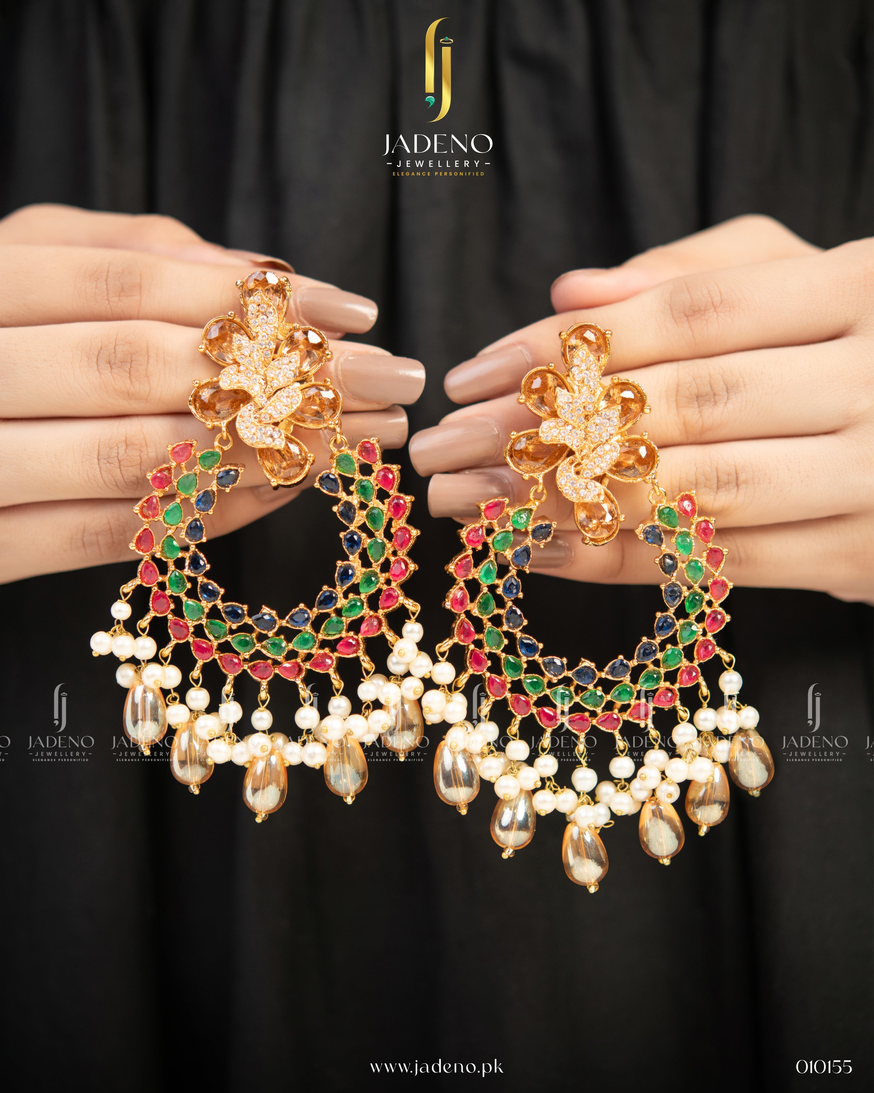 Traditional Naina Stones Earrings