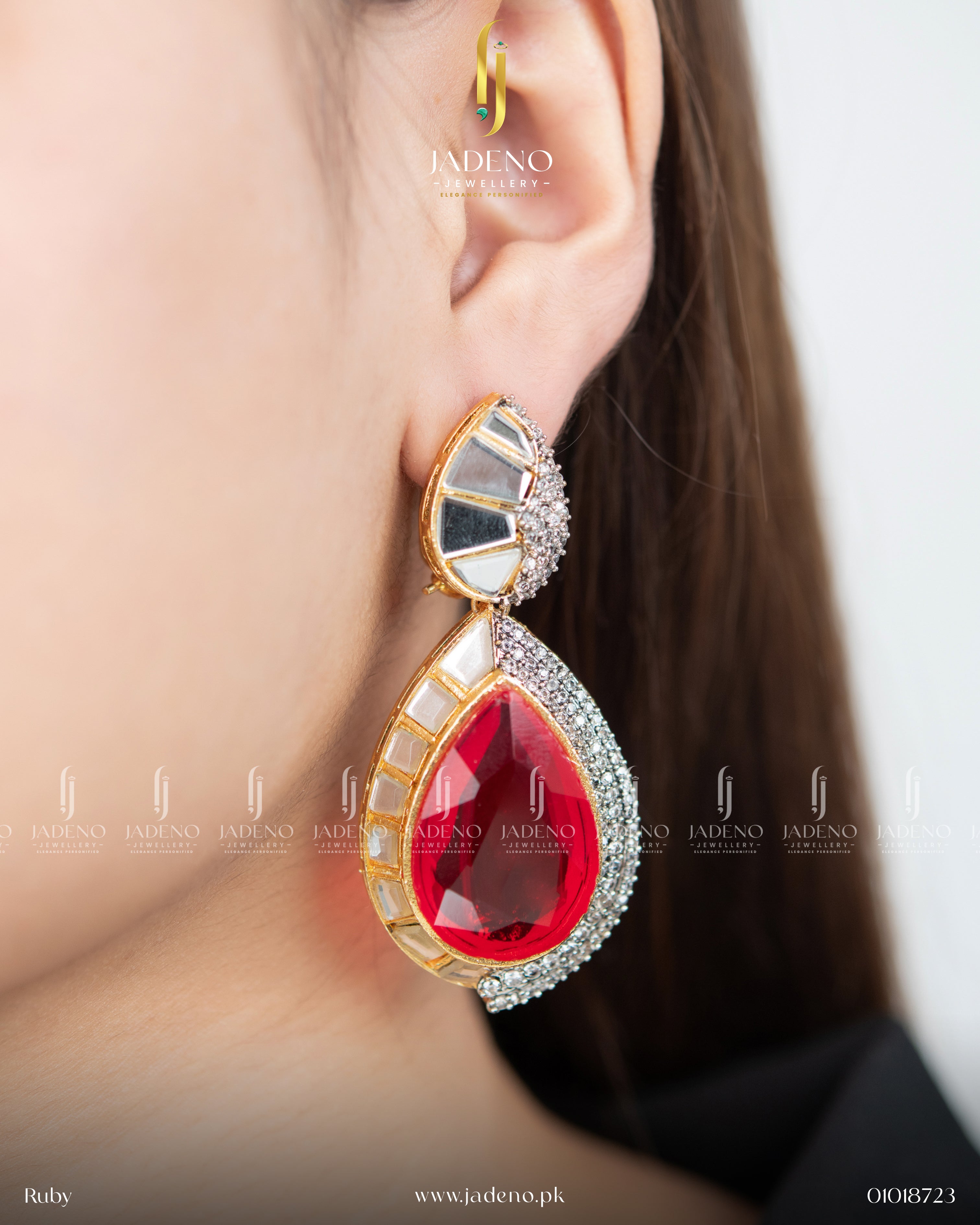 Premium Quality Victorian Zirca Stone Earrings