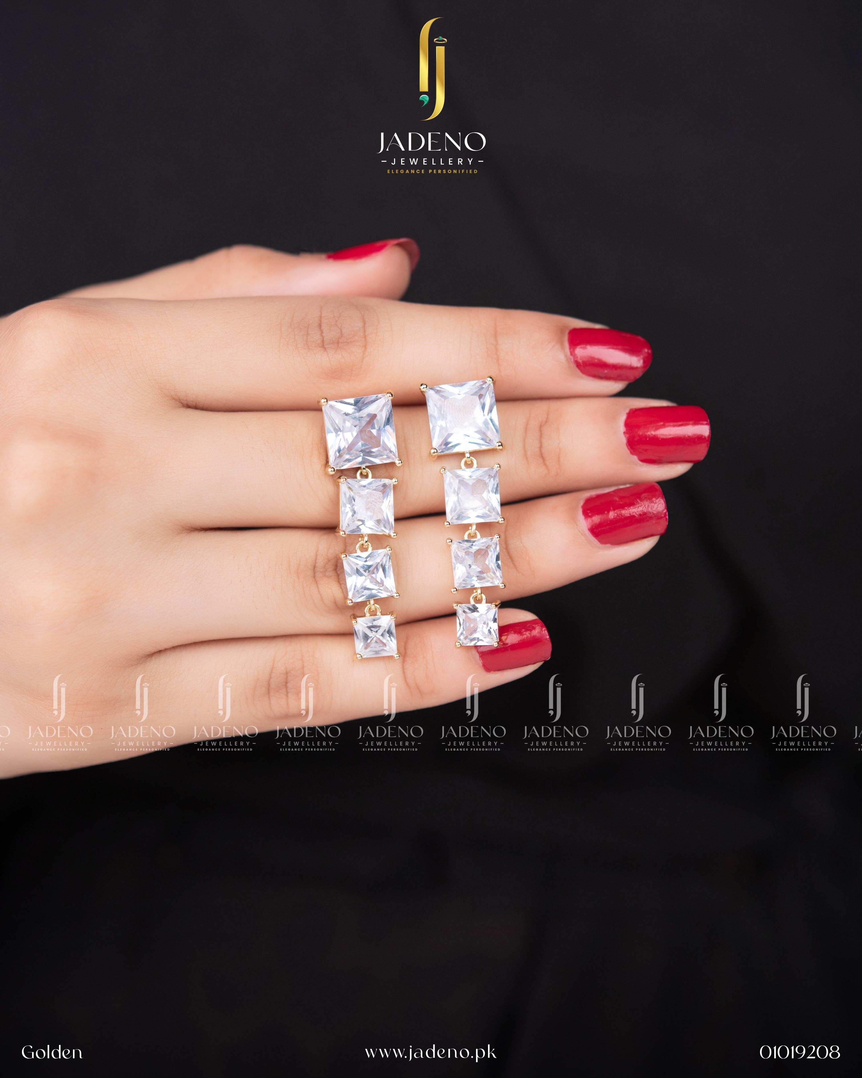Elegant Crystal Stones Earrings