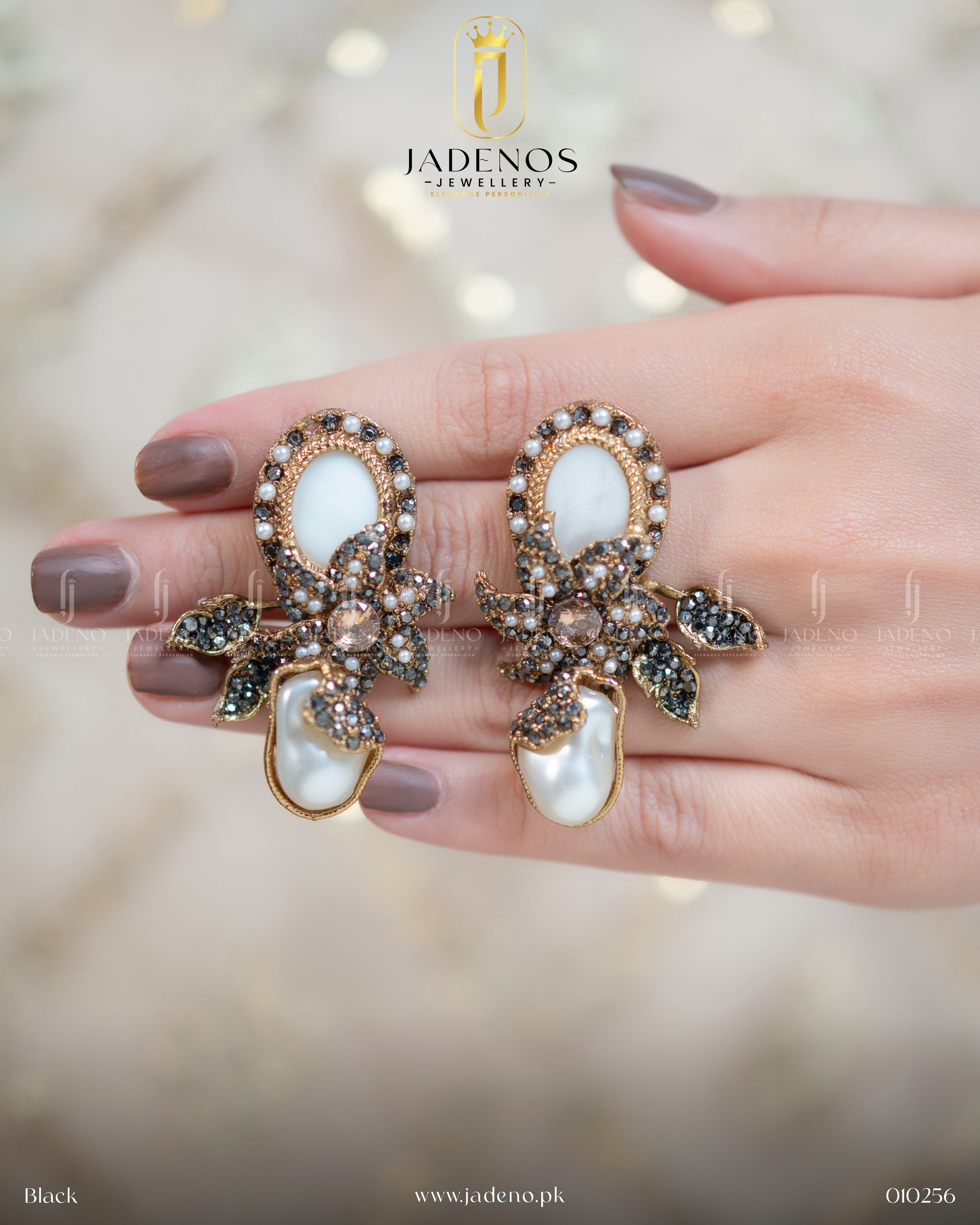The Moon lit Charm Earrings