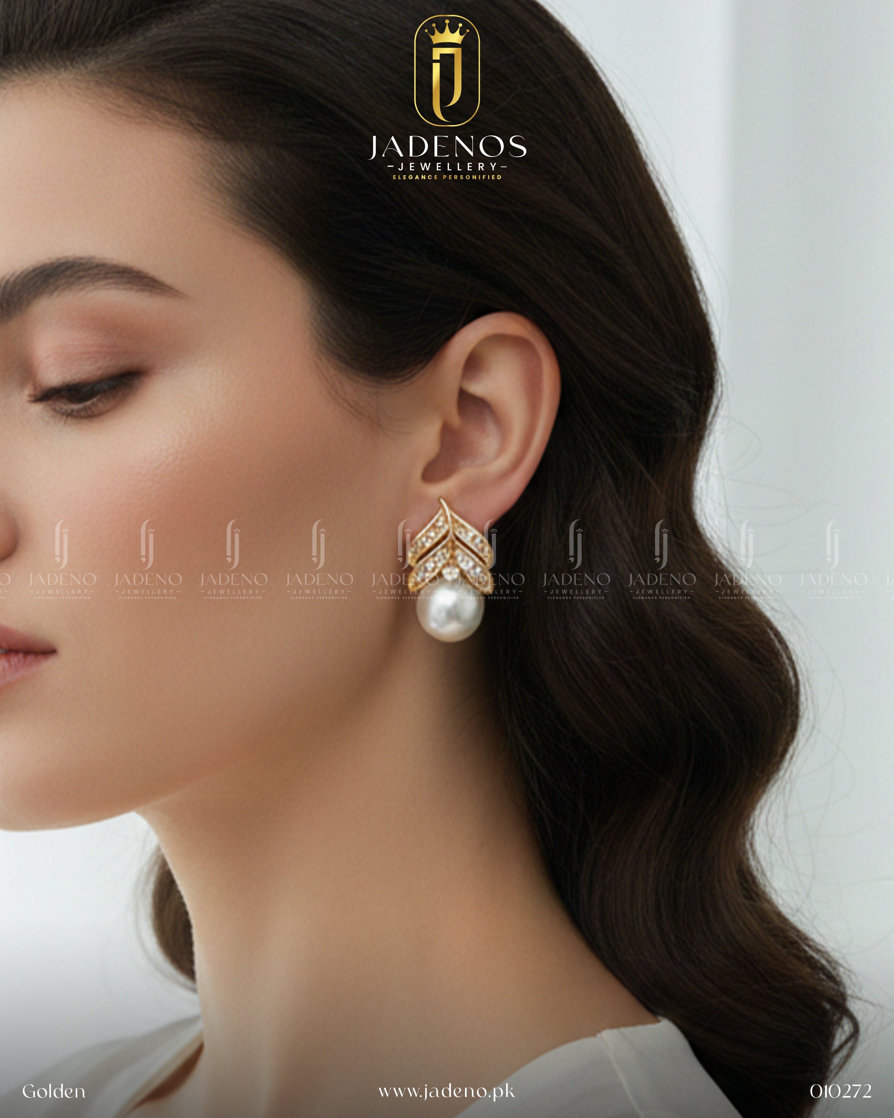 Pearl Leaf Luxe Studs