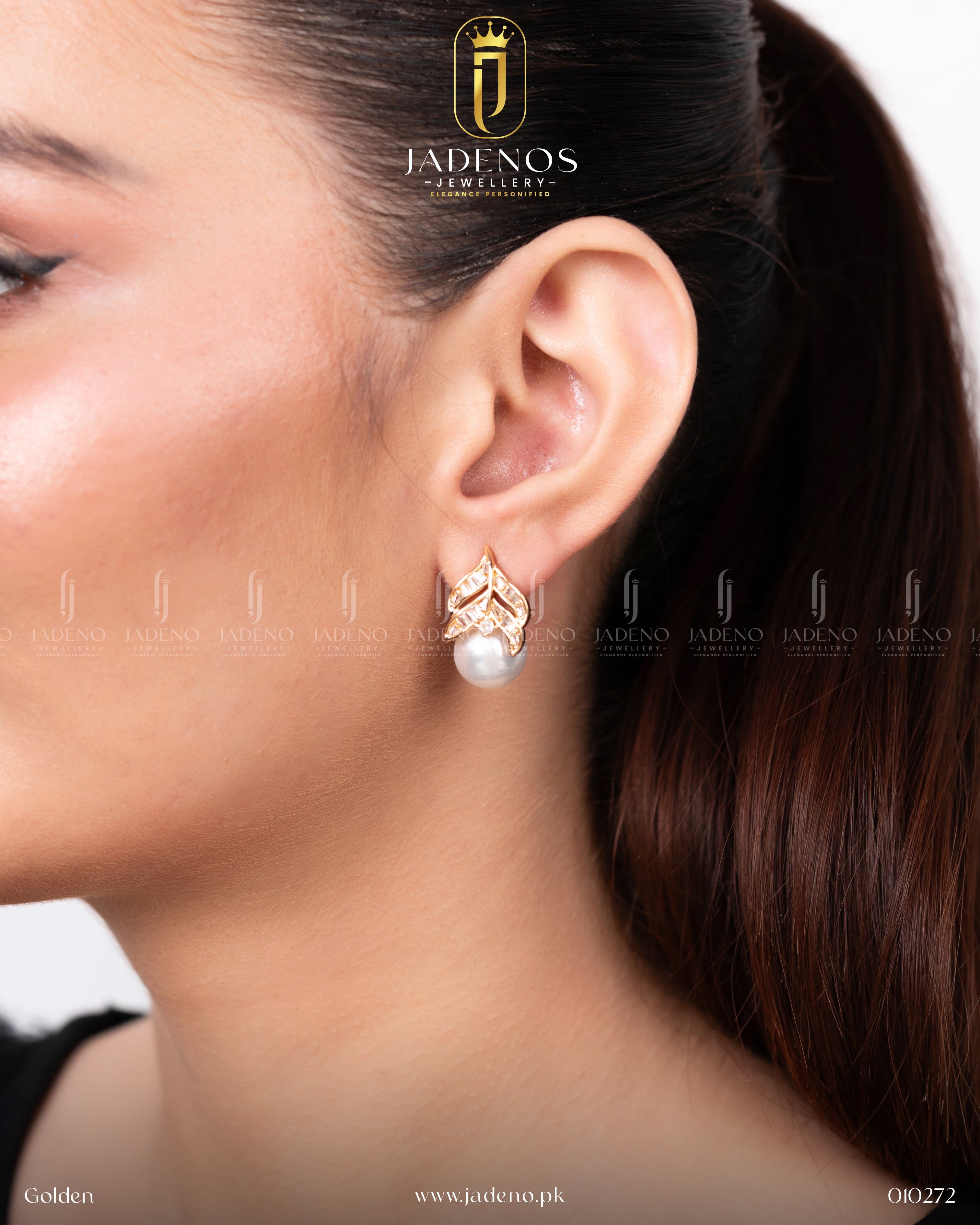 Pearl Leaf Luxe Studs