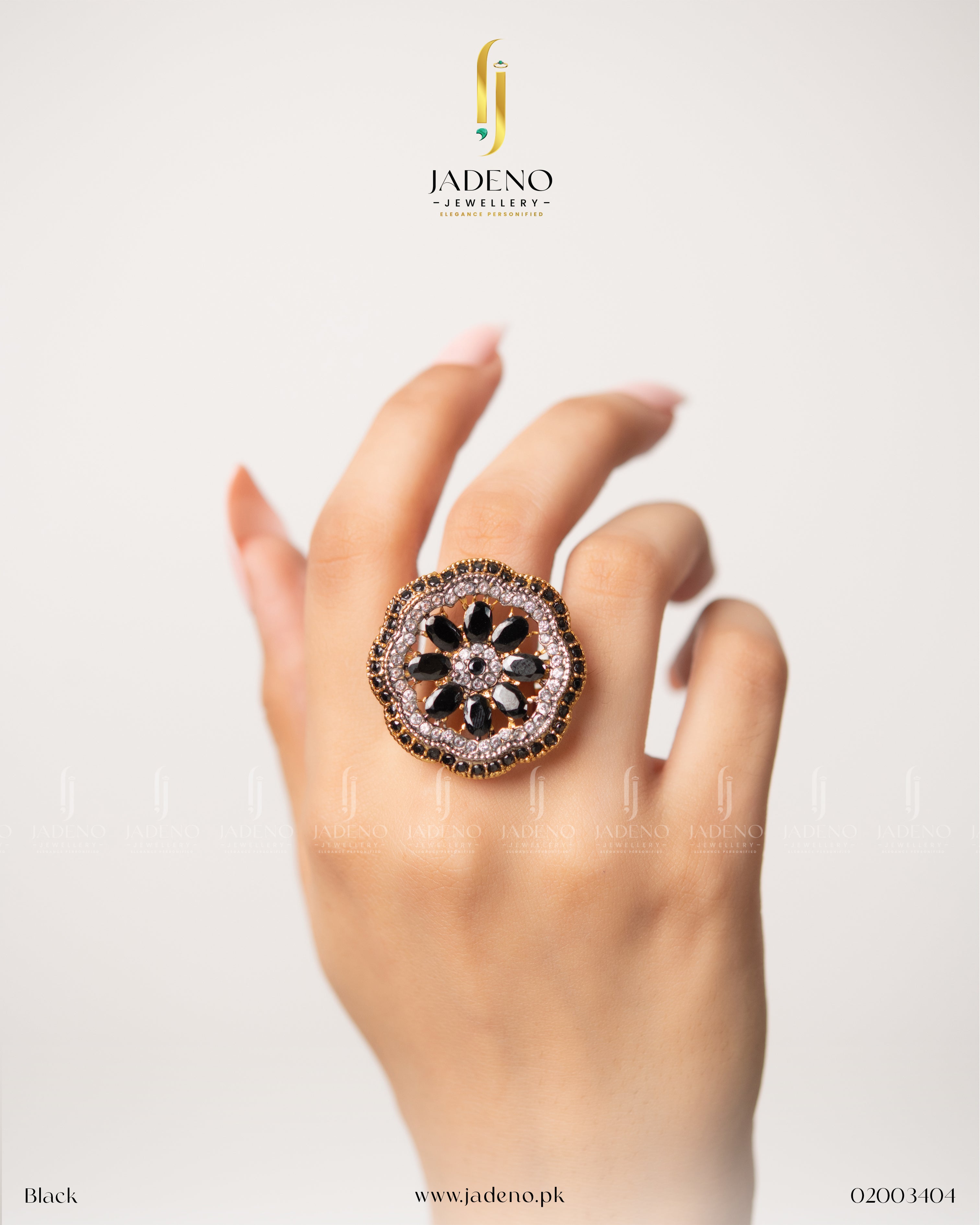 Real Multi Zircon Gold Plated Ring.