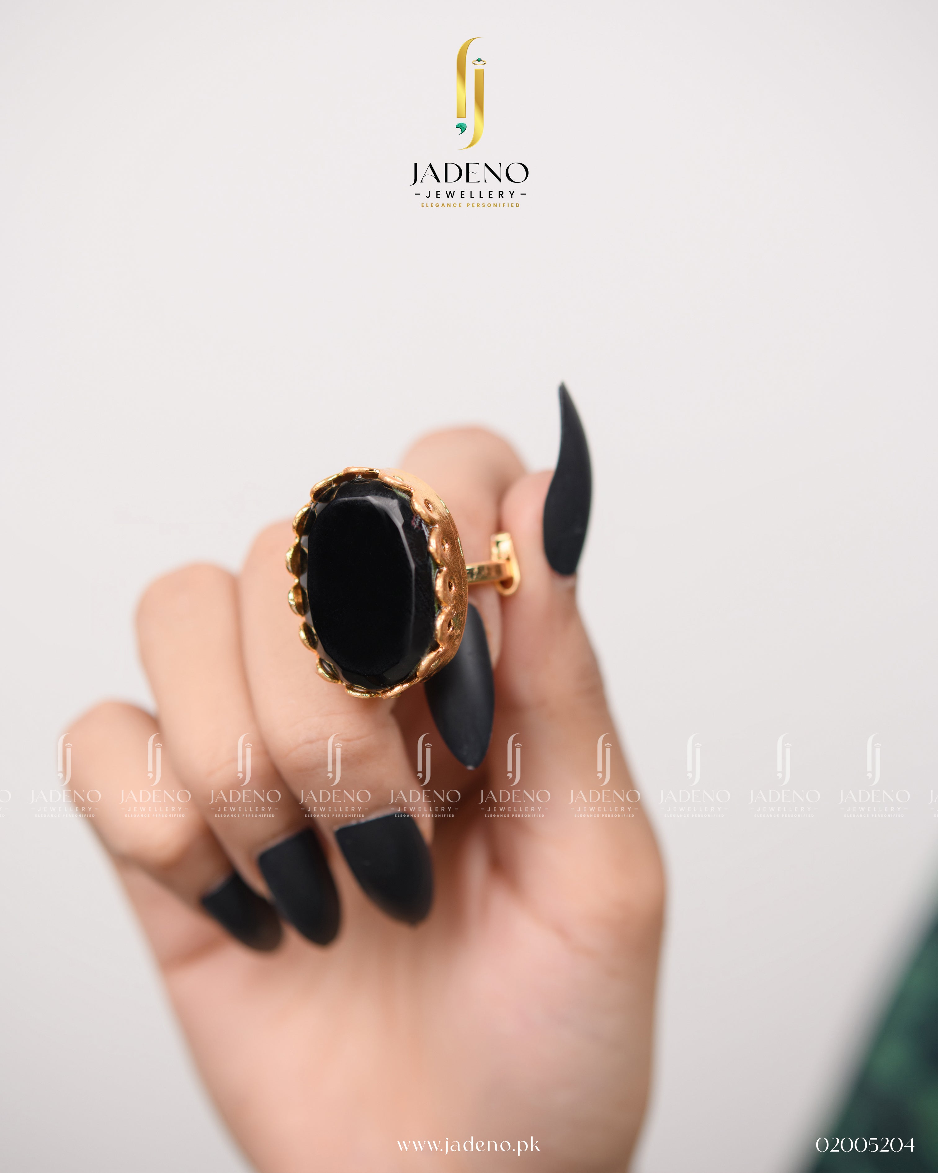 Handmade Yemeni Stone Adjustable Ring