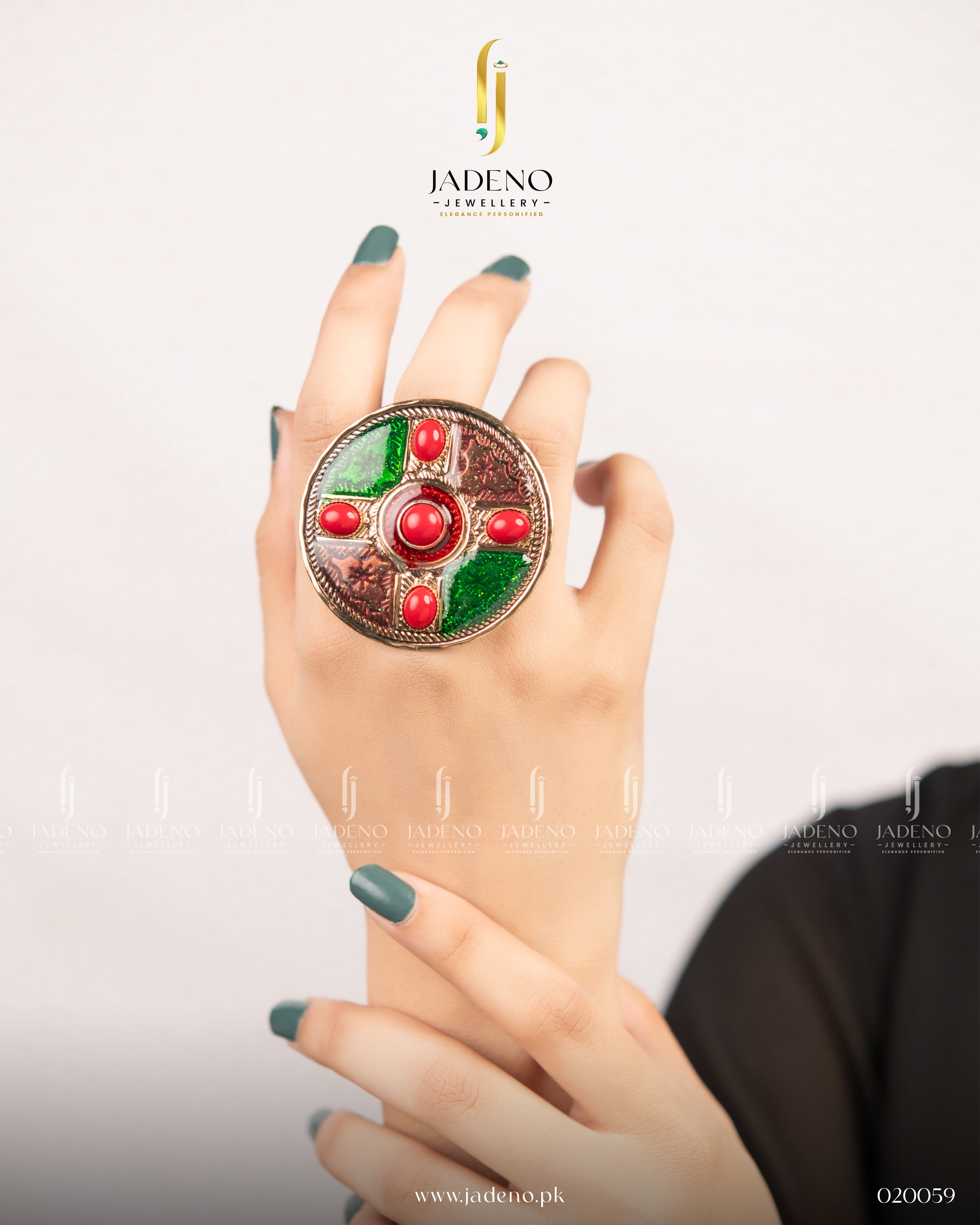 Antique Minakshi Adjustable Ring