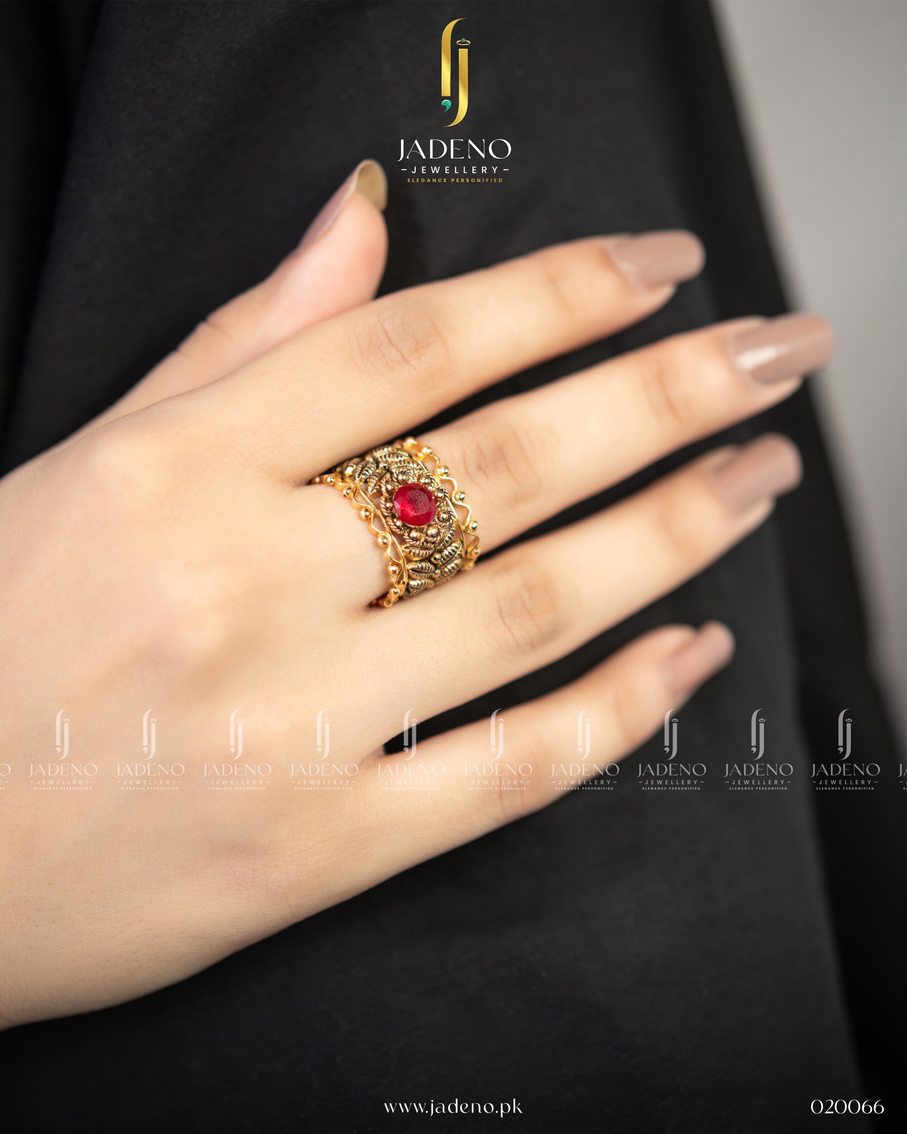Matte finished Vintage Adjustable Ring (Challa)