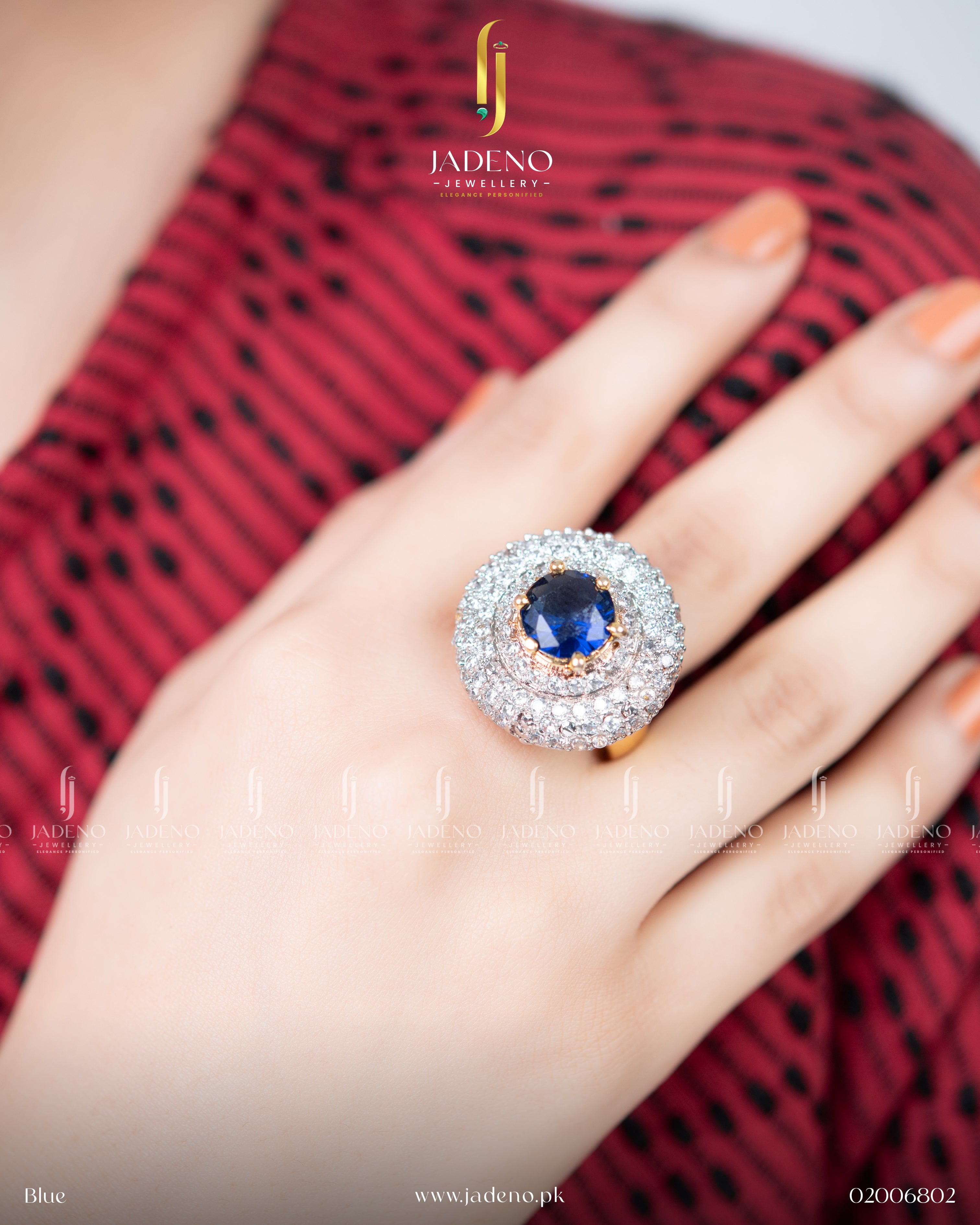 Designer's Made Zirca Gold Plated Ring