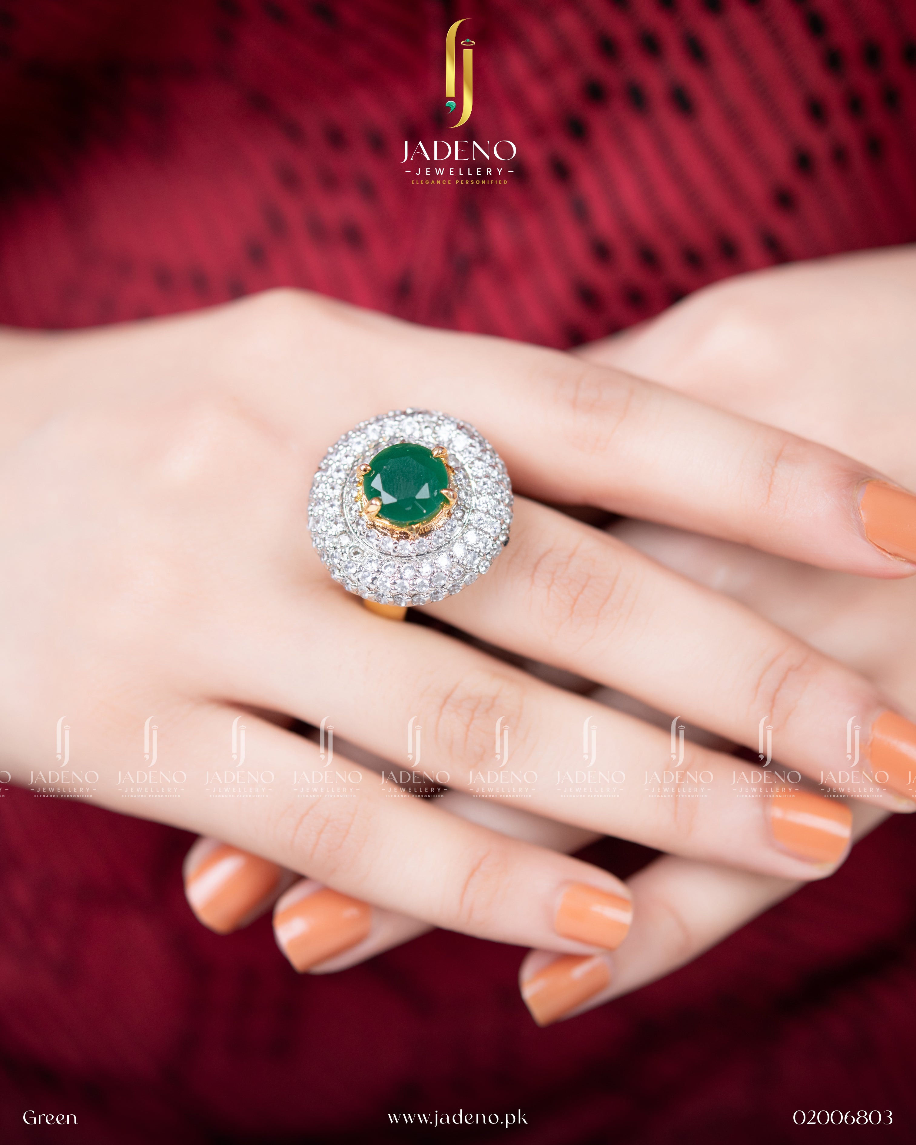 Designer's Made Zirca Gold Plated Ring