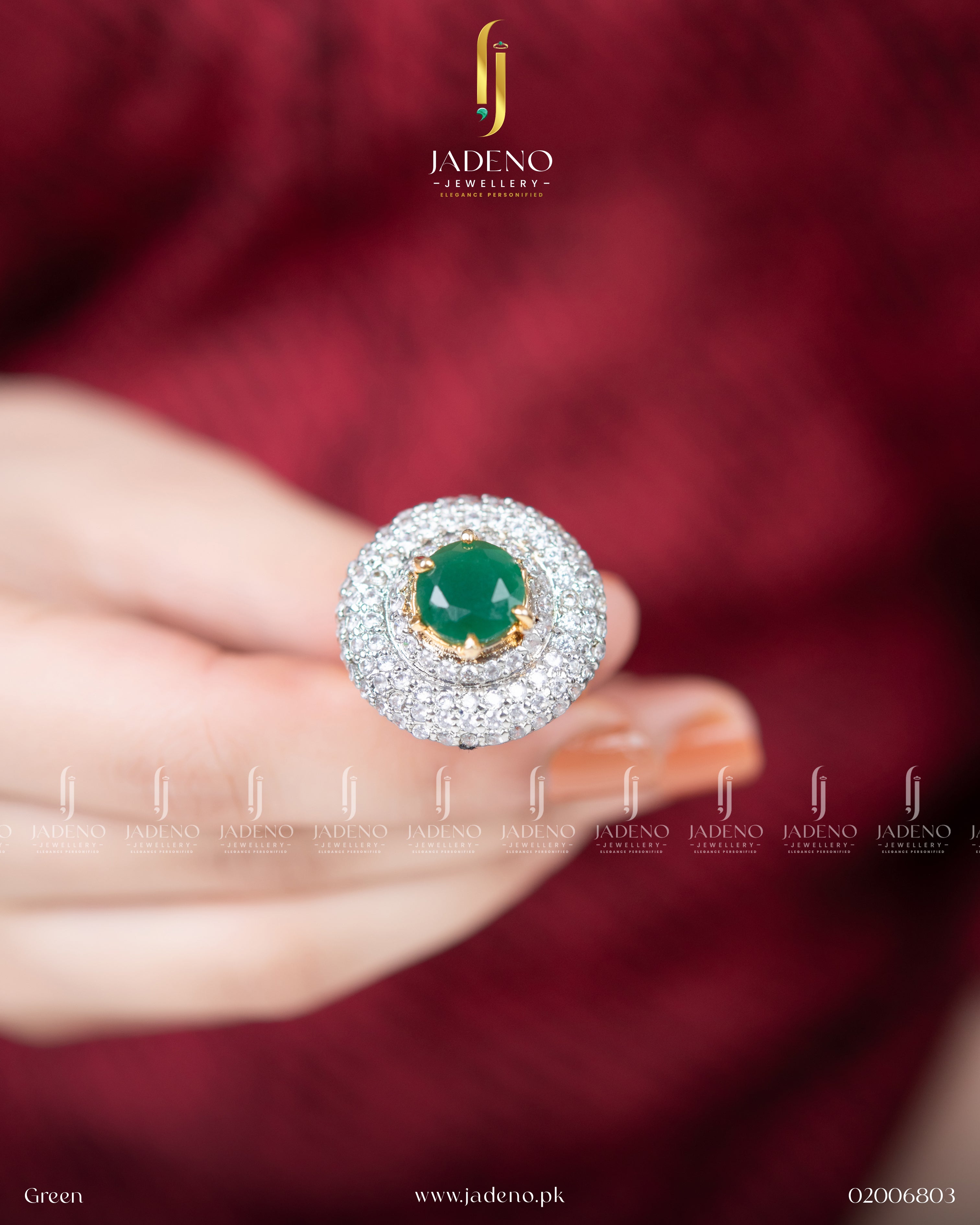 Designer's Made Zirca Gold Plated Ring