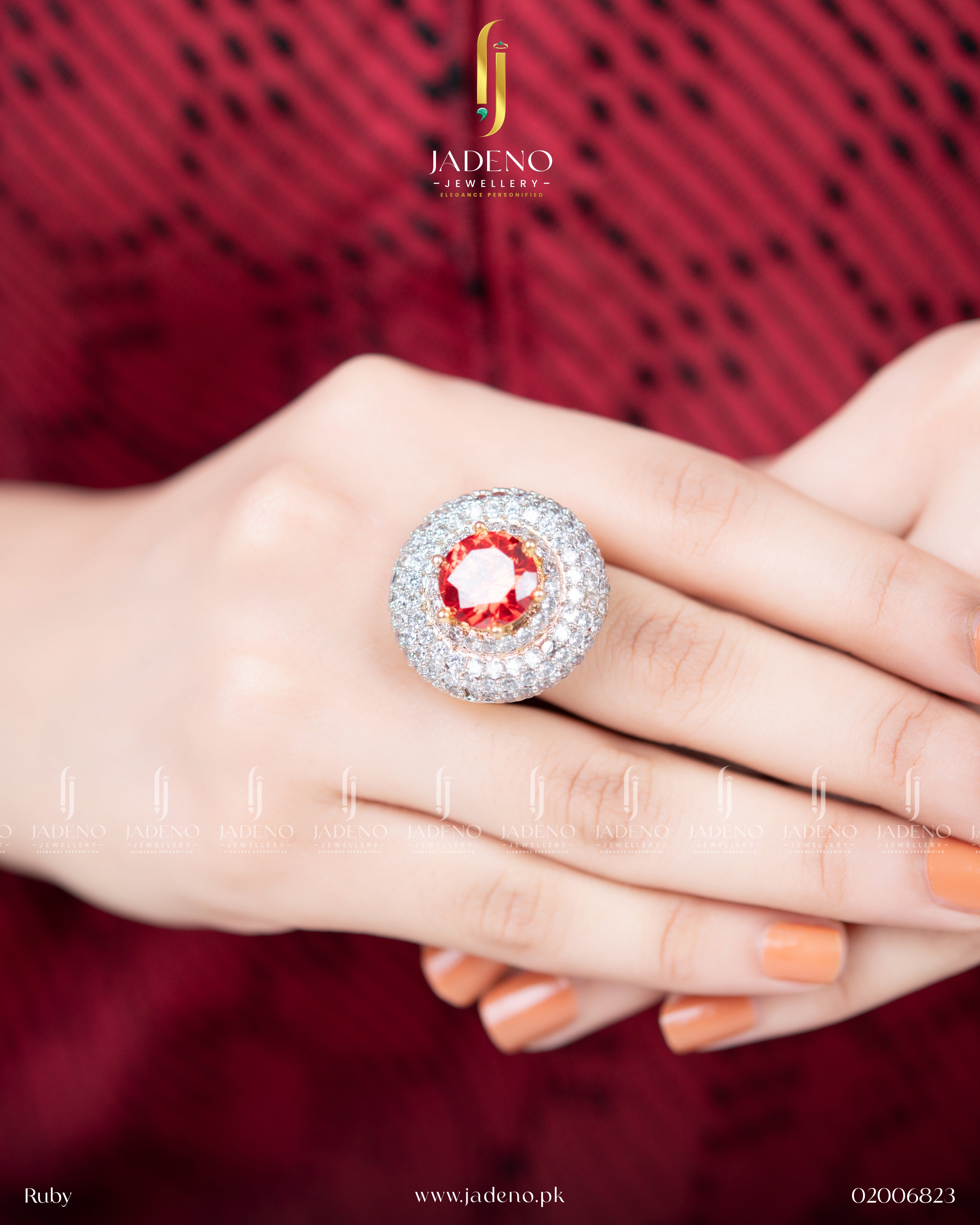Designer's Made Zirca Gold Plated Ring